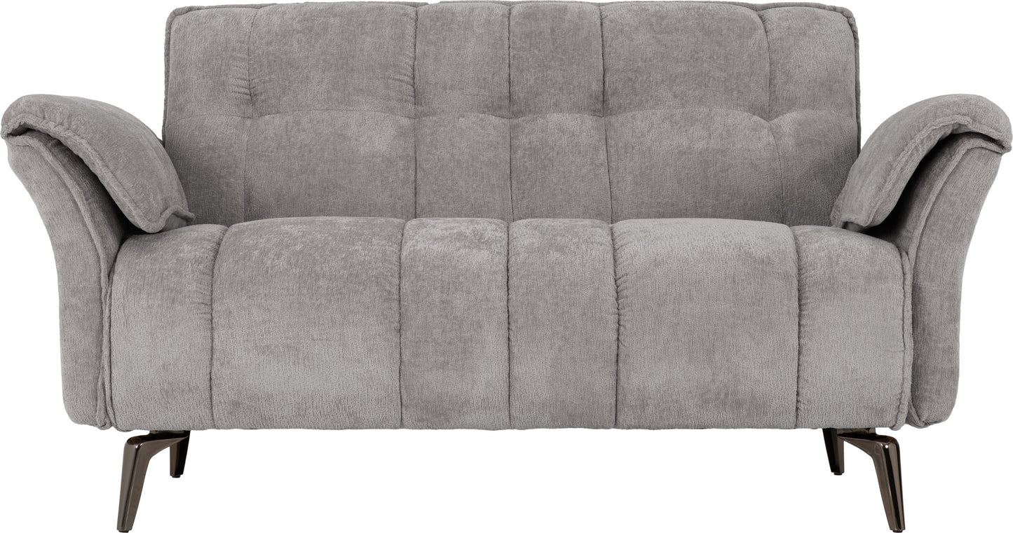 Amalfi 2 Seater Sofa - Grey Fabric