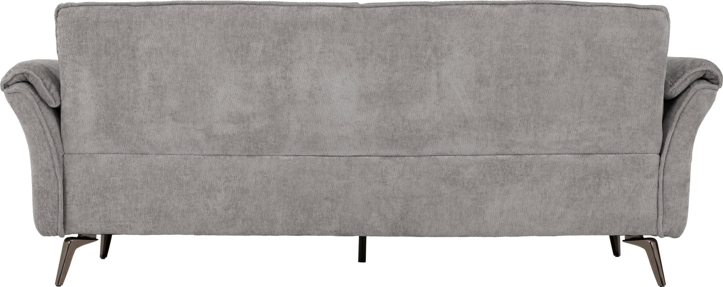 Amalfi 3 Seater Sofa - Grey Fabric