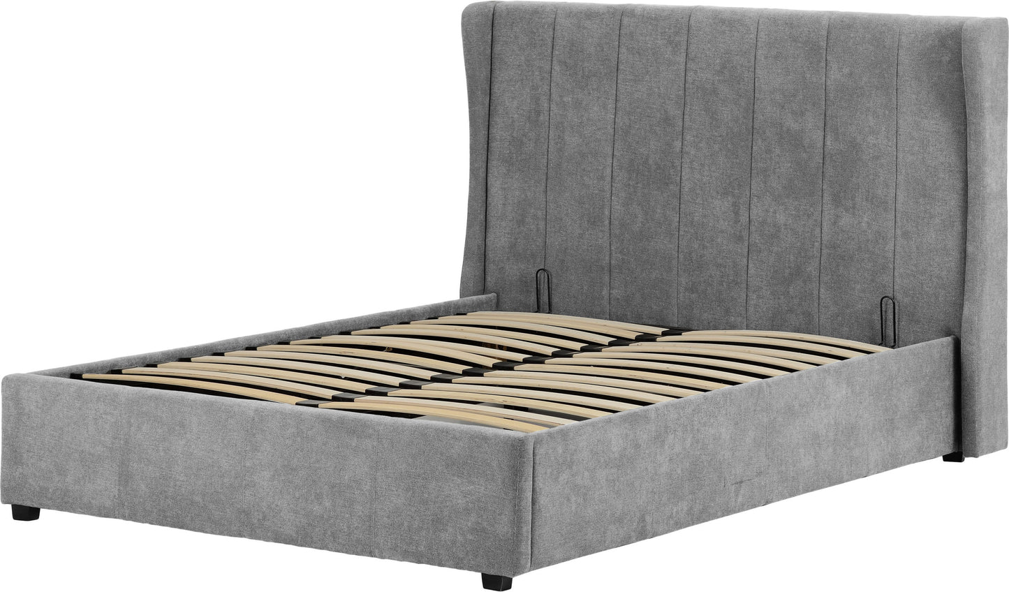 Amelia 4'6" Plus Bed - Dark Grey Fabric