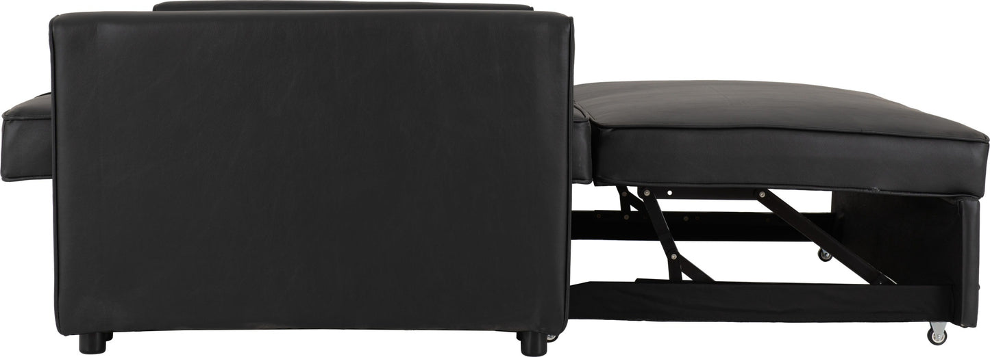 Astoria Sofa Bed - Black Pu