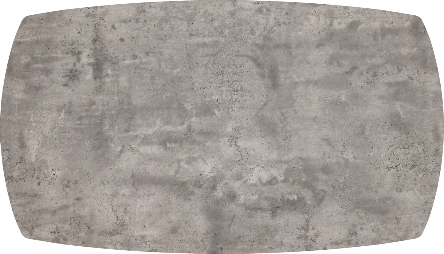 Athens Rectangular Dining Table - Concrete Effect