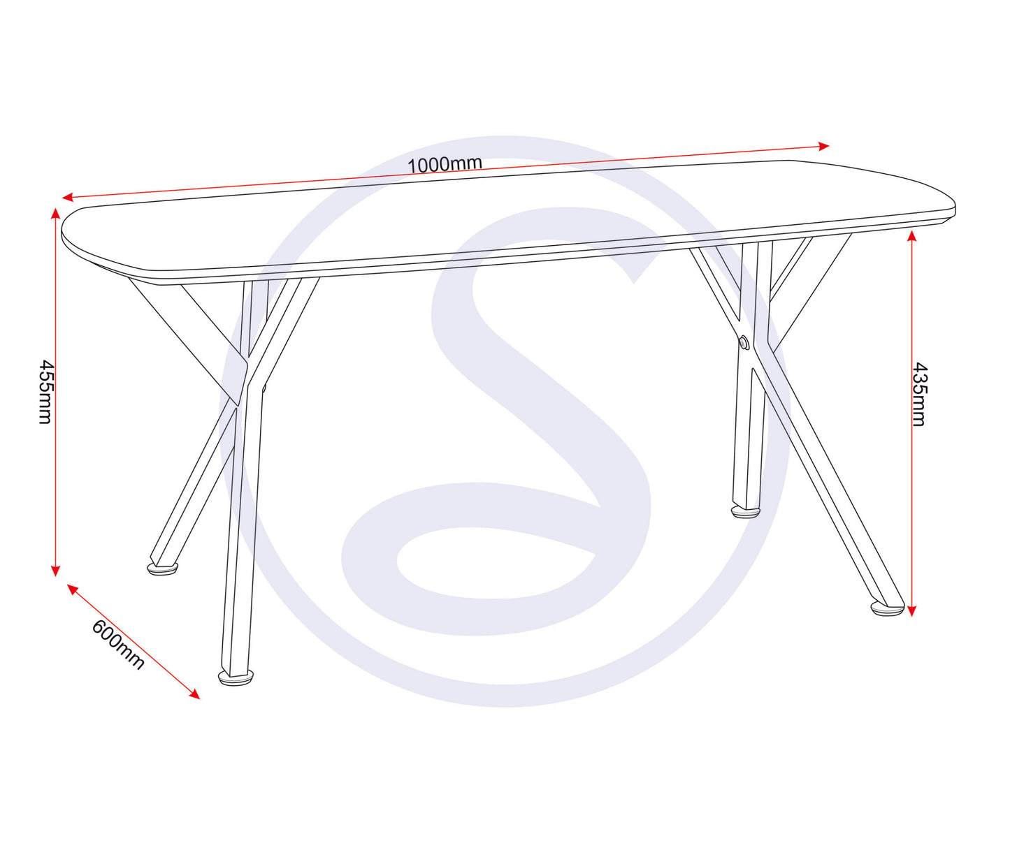 Athens Oval Coffee Table - Concrete Effect