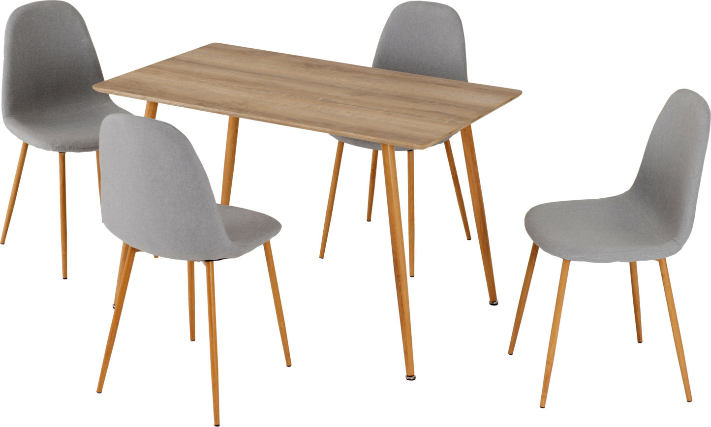 Barley Dining Table - Oak Veneer/Oak Effect