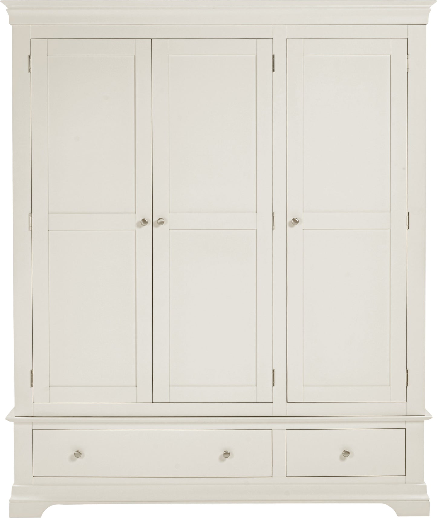 Bordeaux 3 Door Wardrobe - Ivory