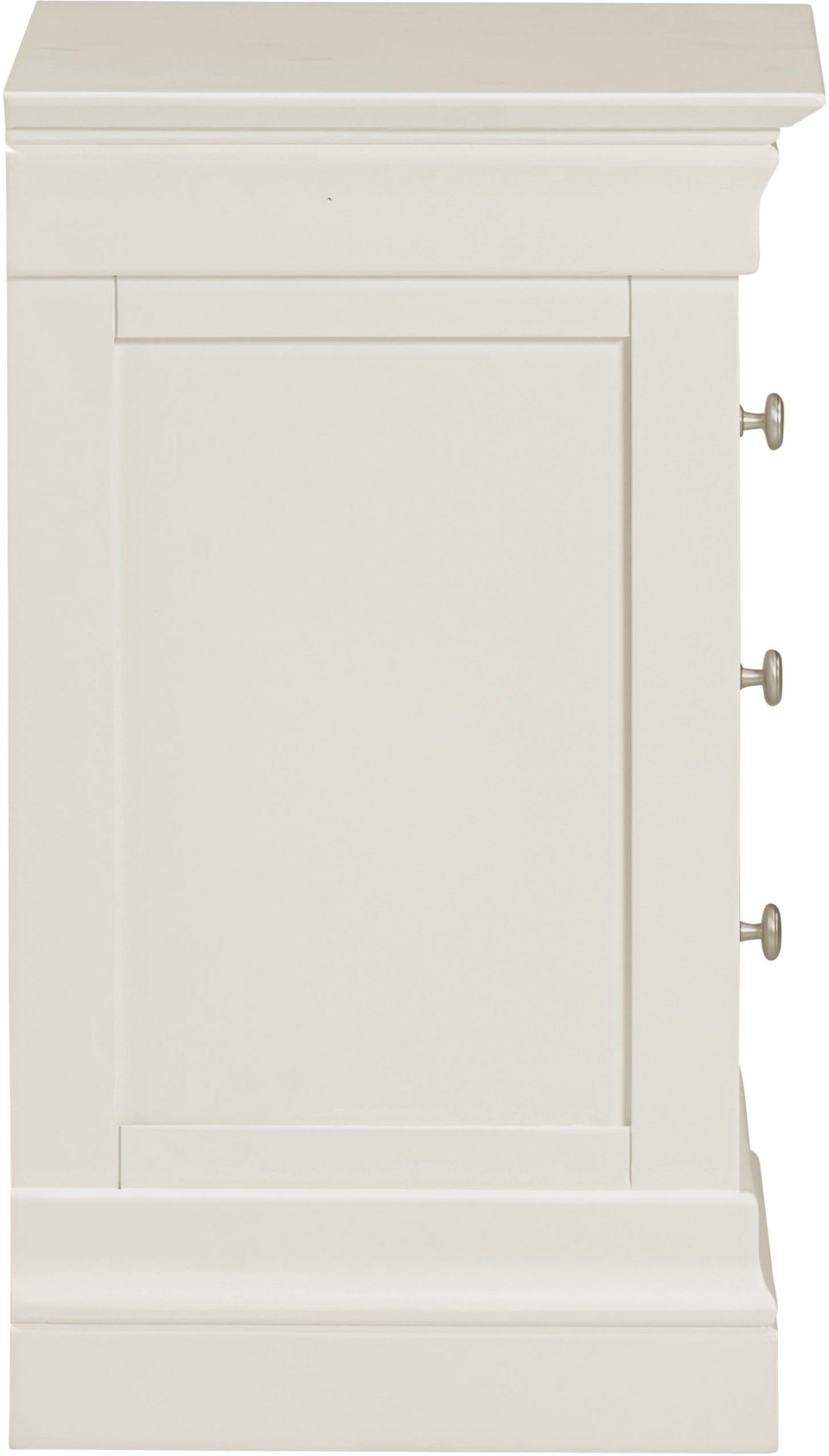 Bordeaux 3 Drawer Bedside - Ivory