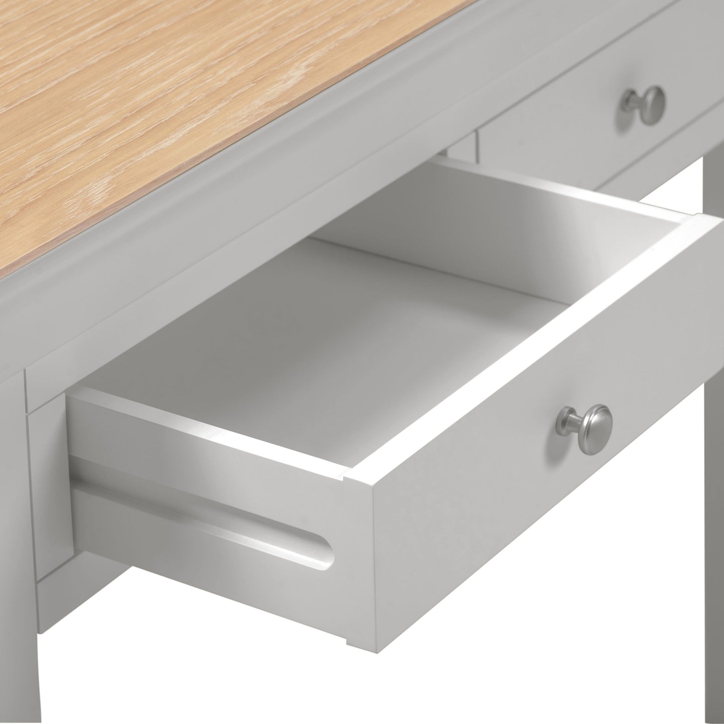 Bordeaux Console Table - Pebble Grey/Oak