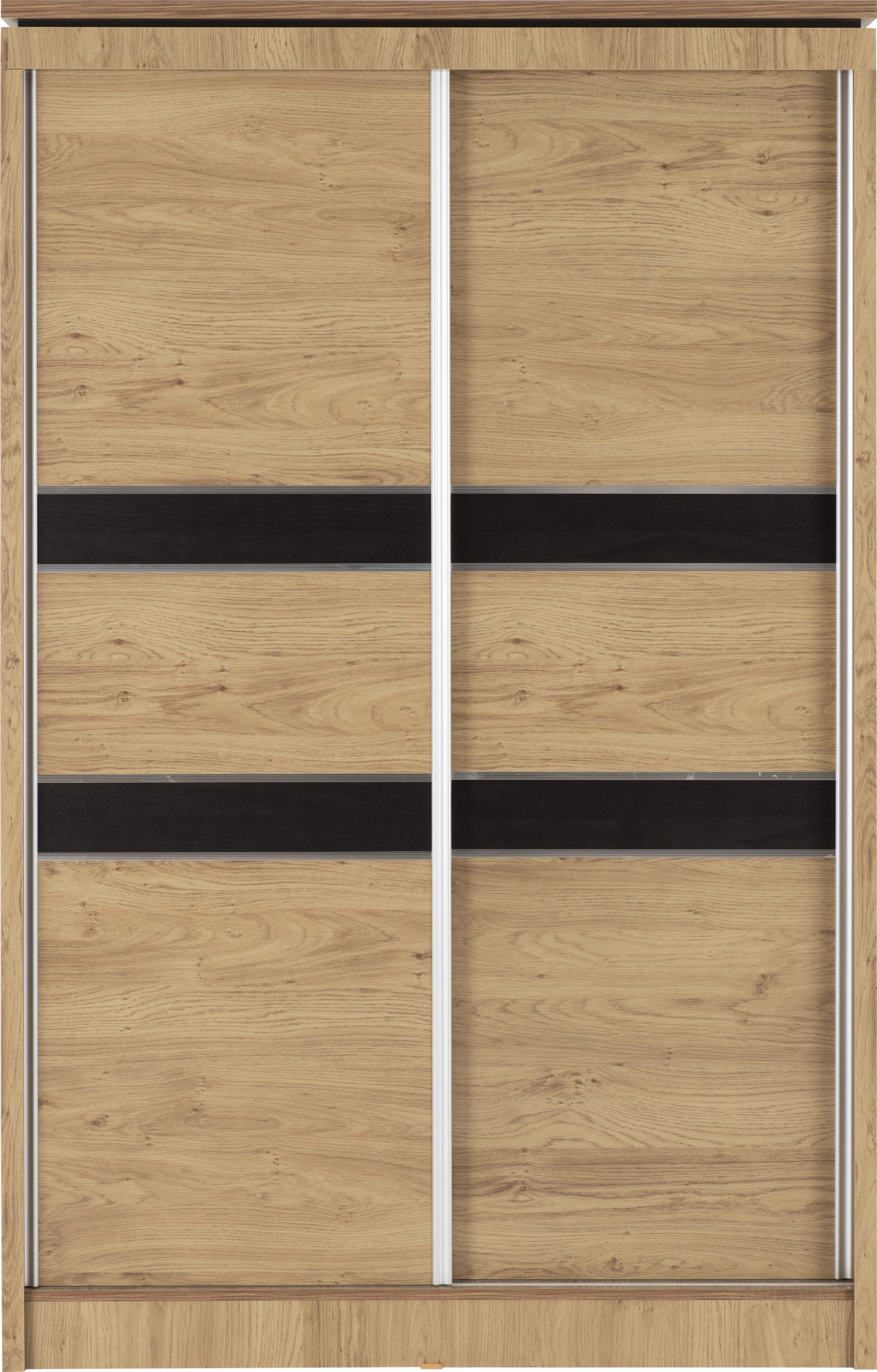Charles 2 Door Slider Wardrobe - Oak Effect Veneer