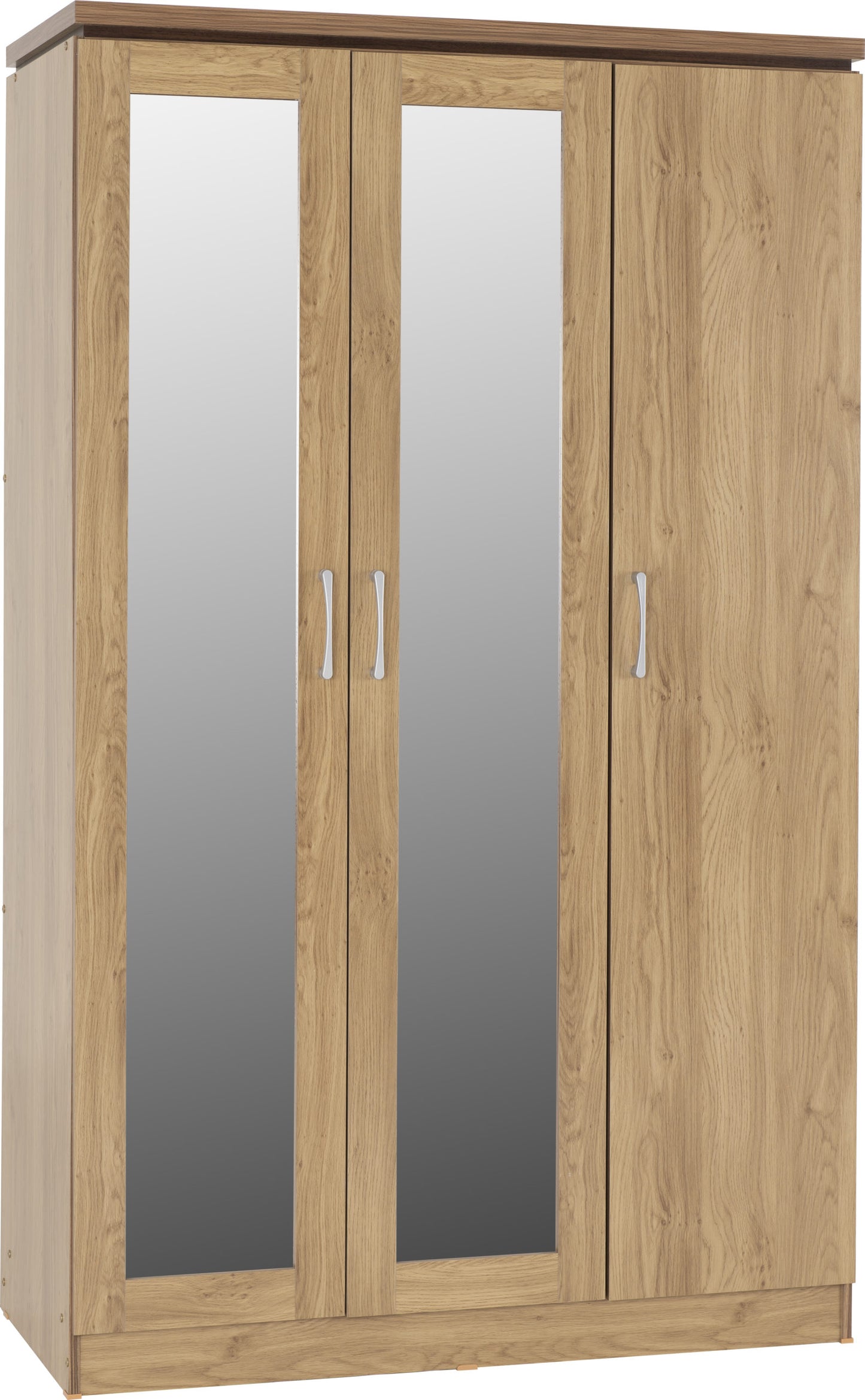 Charles 3 Door All Hanging Wardrobe - Oak Effect Veneer
