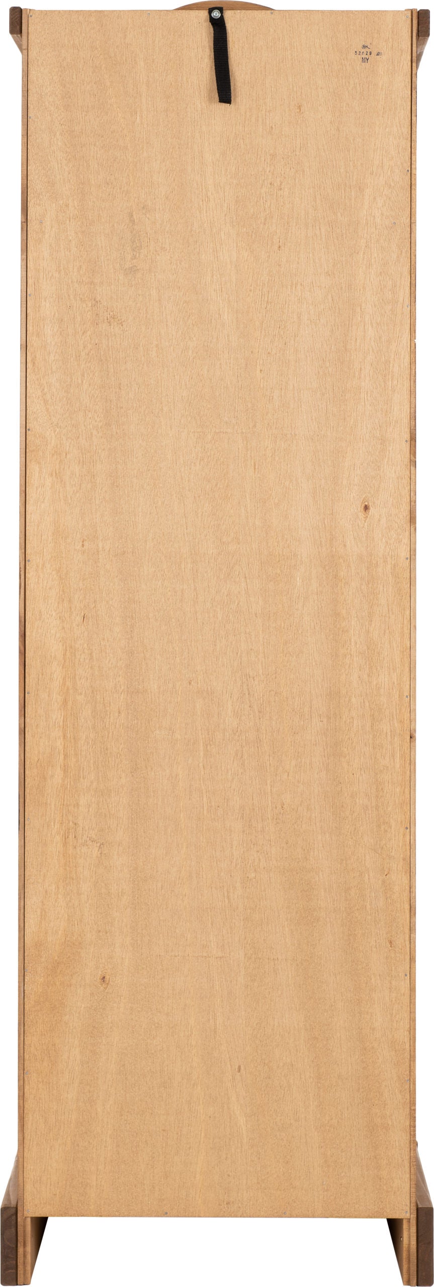 Corona 1 Door Wardrobe - Distressed Waxed Pine