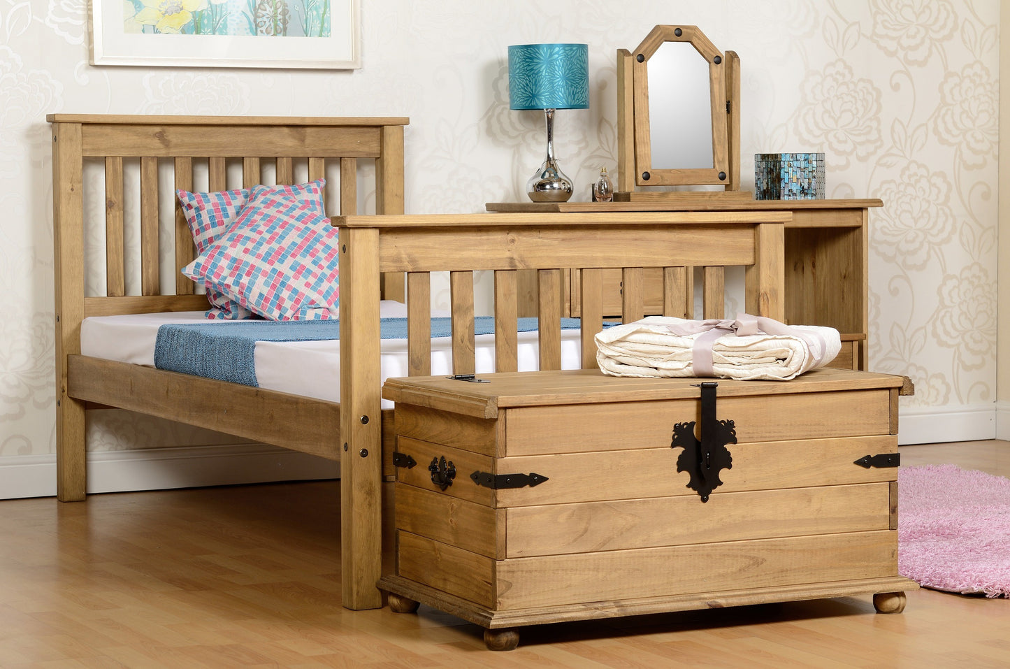 Monaco 3' High End Bed - Grey