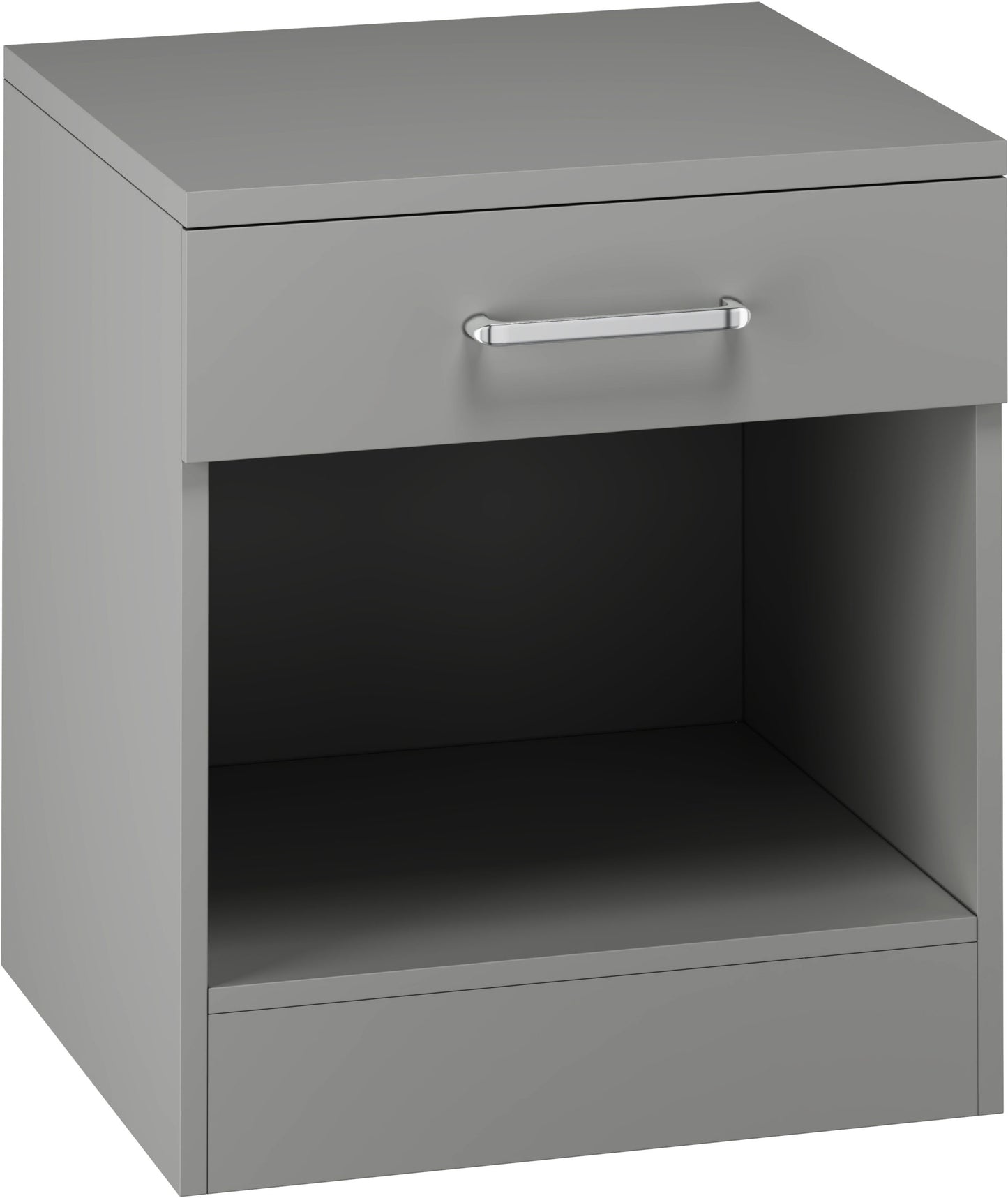 Dakota 1 Drawer Bedside - Light Grey