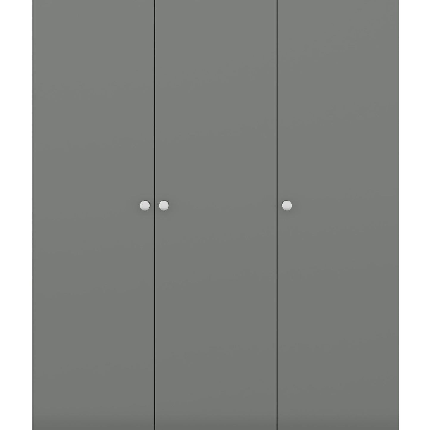 Denver 3 Door Wardrobe - Grey Gloss