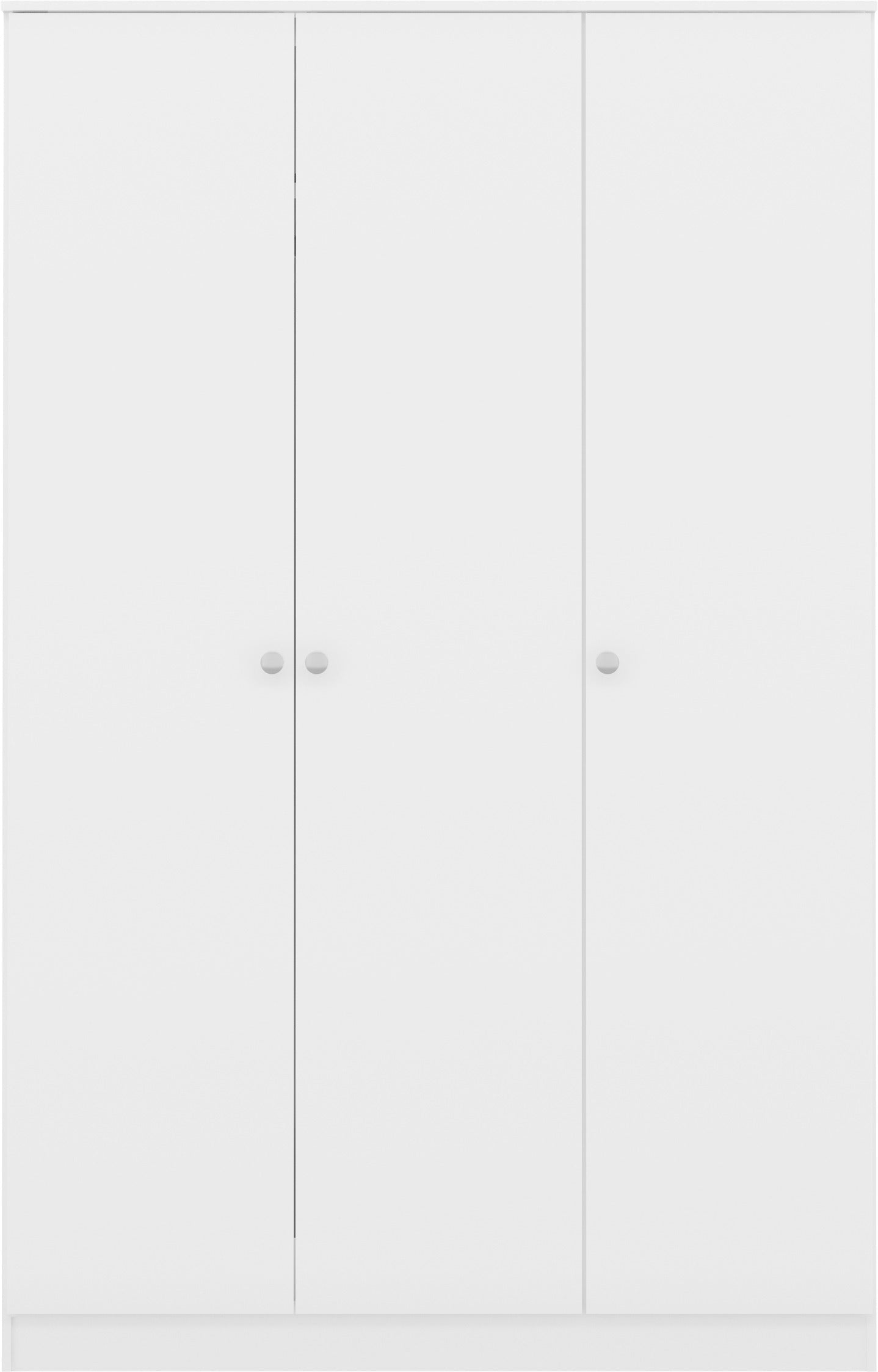 Denver 3 Door Wardrobe - White Gloss