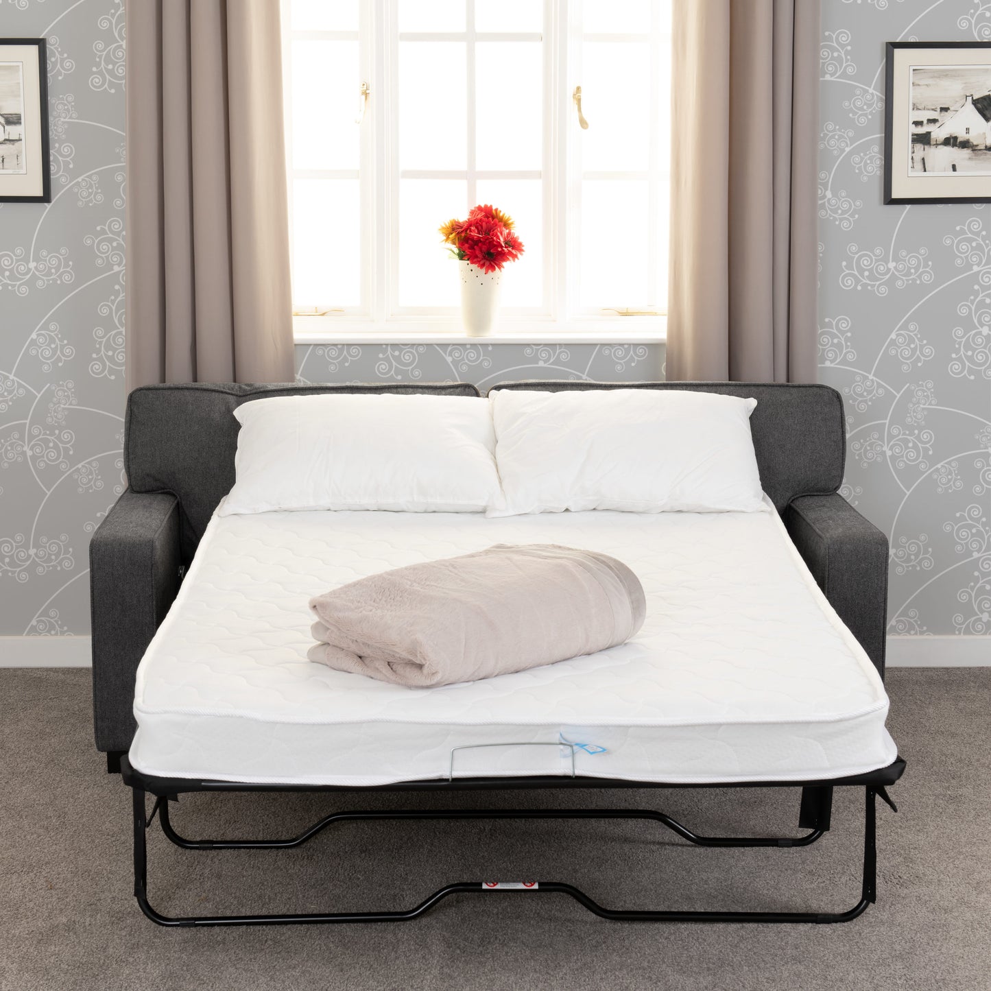 Eton Sofa Bed - Dark Grey Fabric