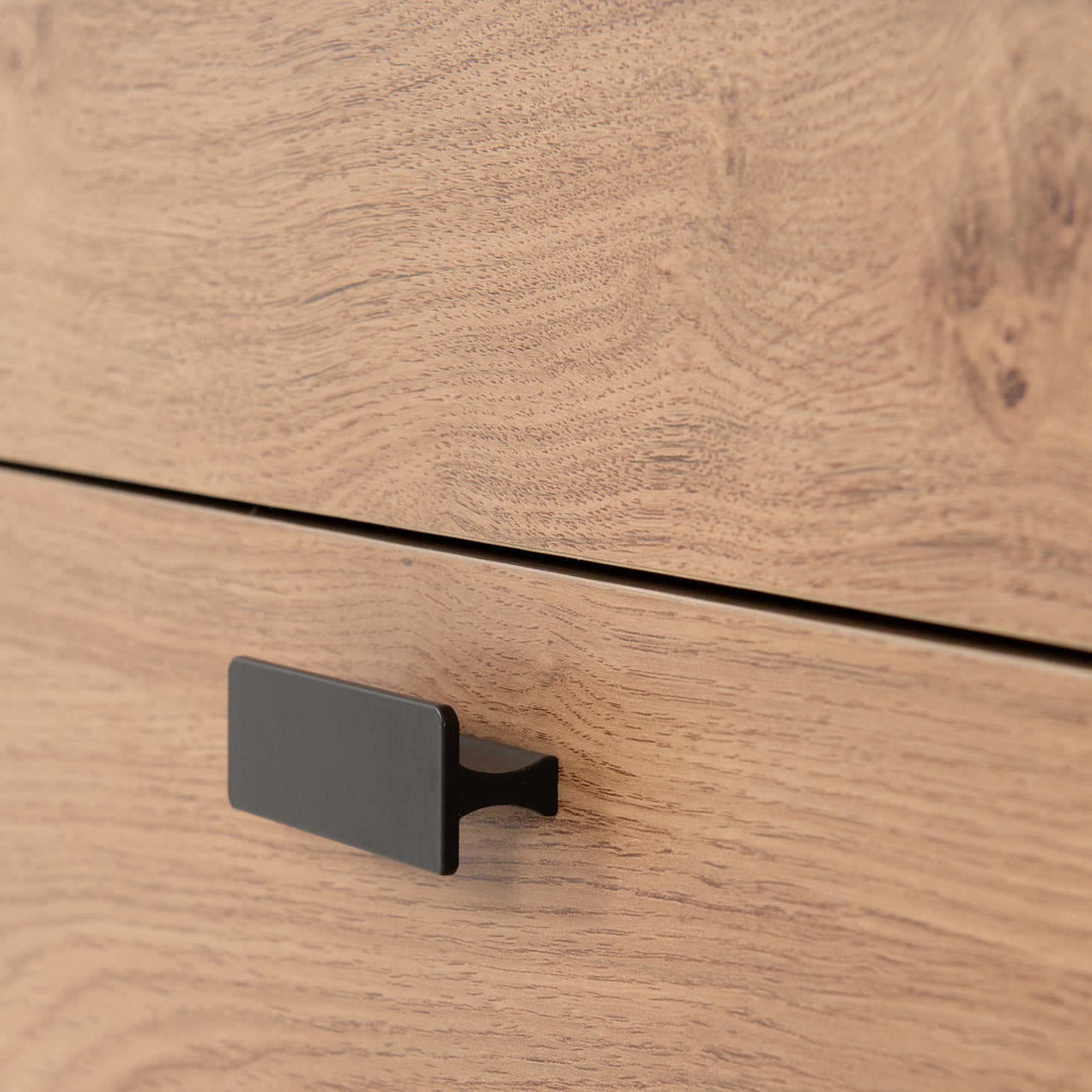 Leon 5 Drawer Narrow Chest - Medium Oak Effect