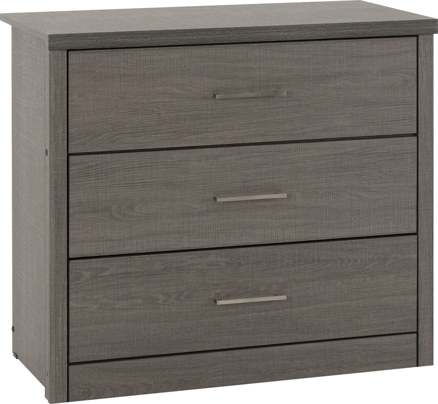 Lisbon 3 Drawer Chest - Black Wood Grain