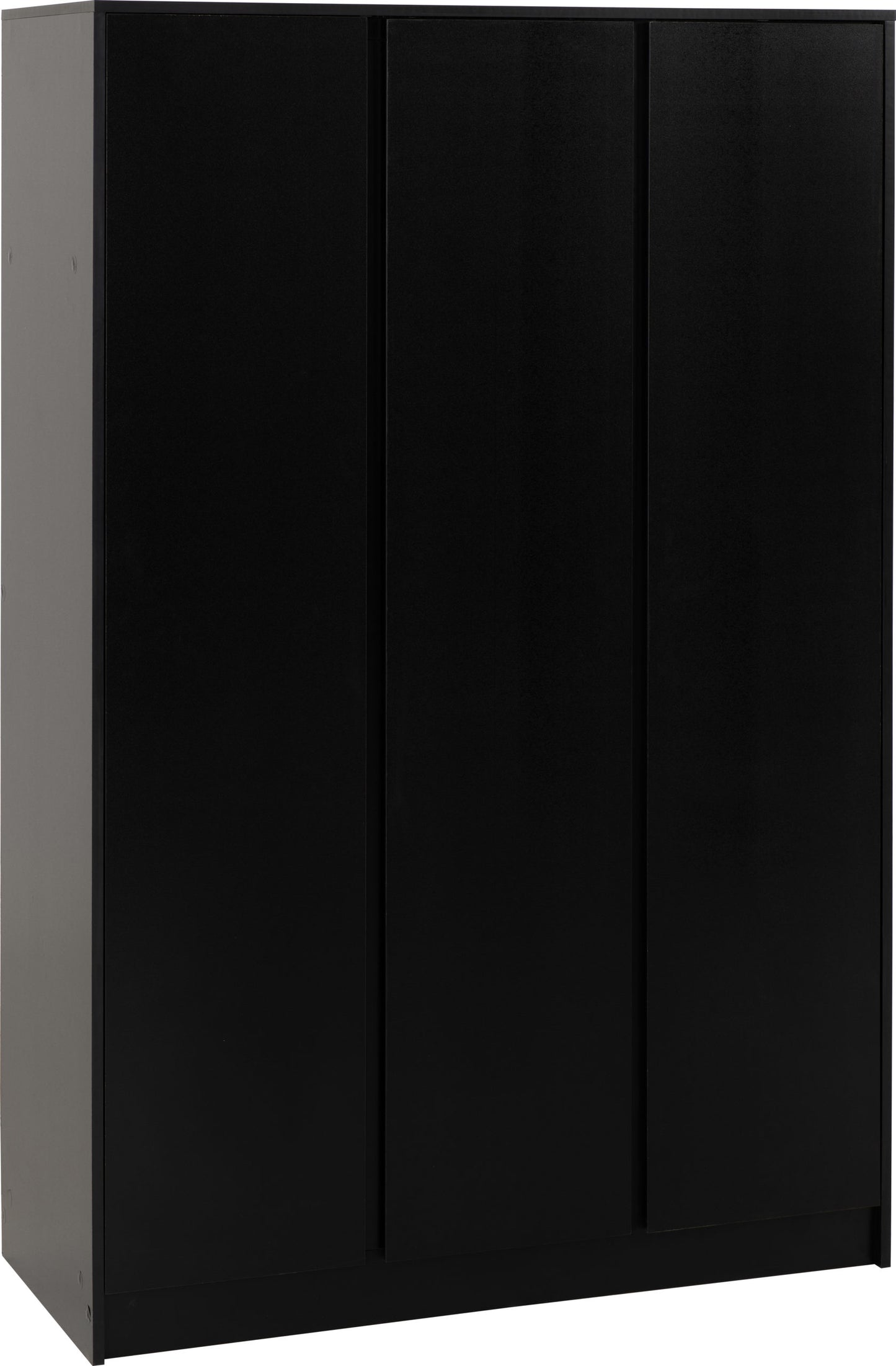 Malvern 3 Door Wardrobe Bedroom Set - Black