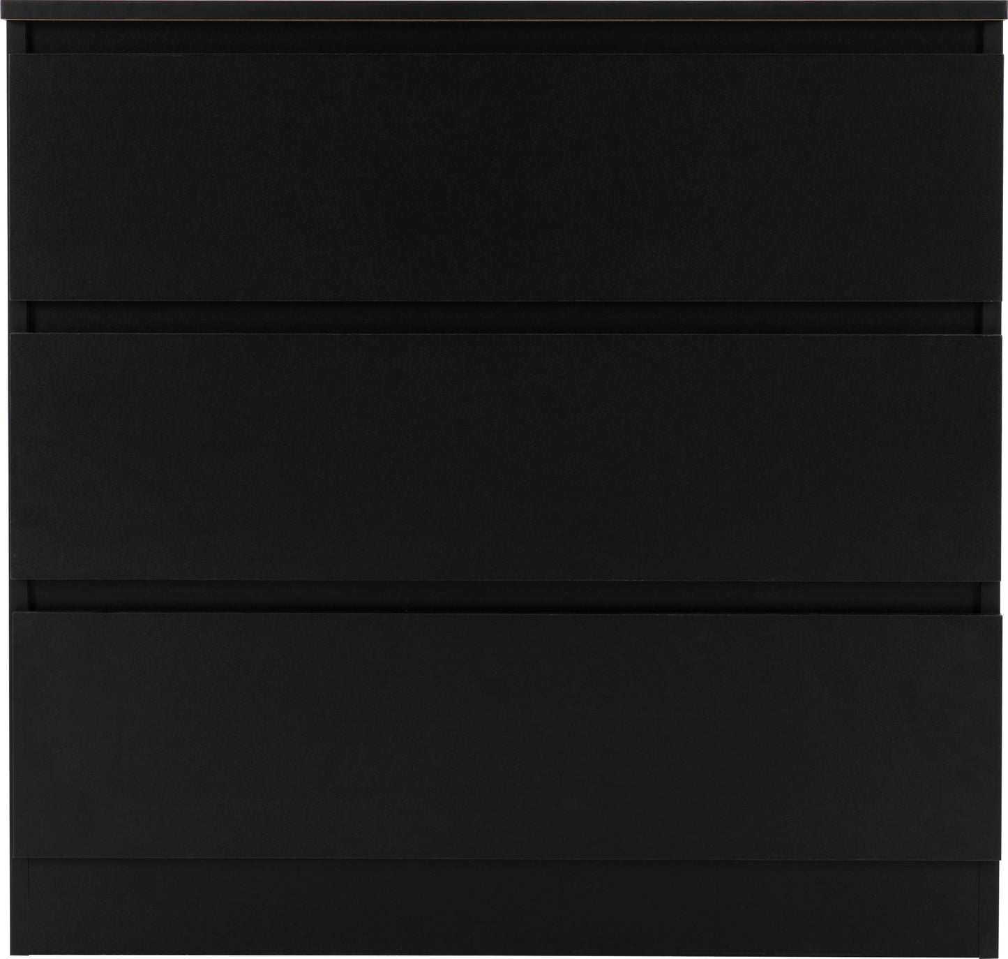 Malvern 3 Drawer Chest - Black