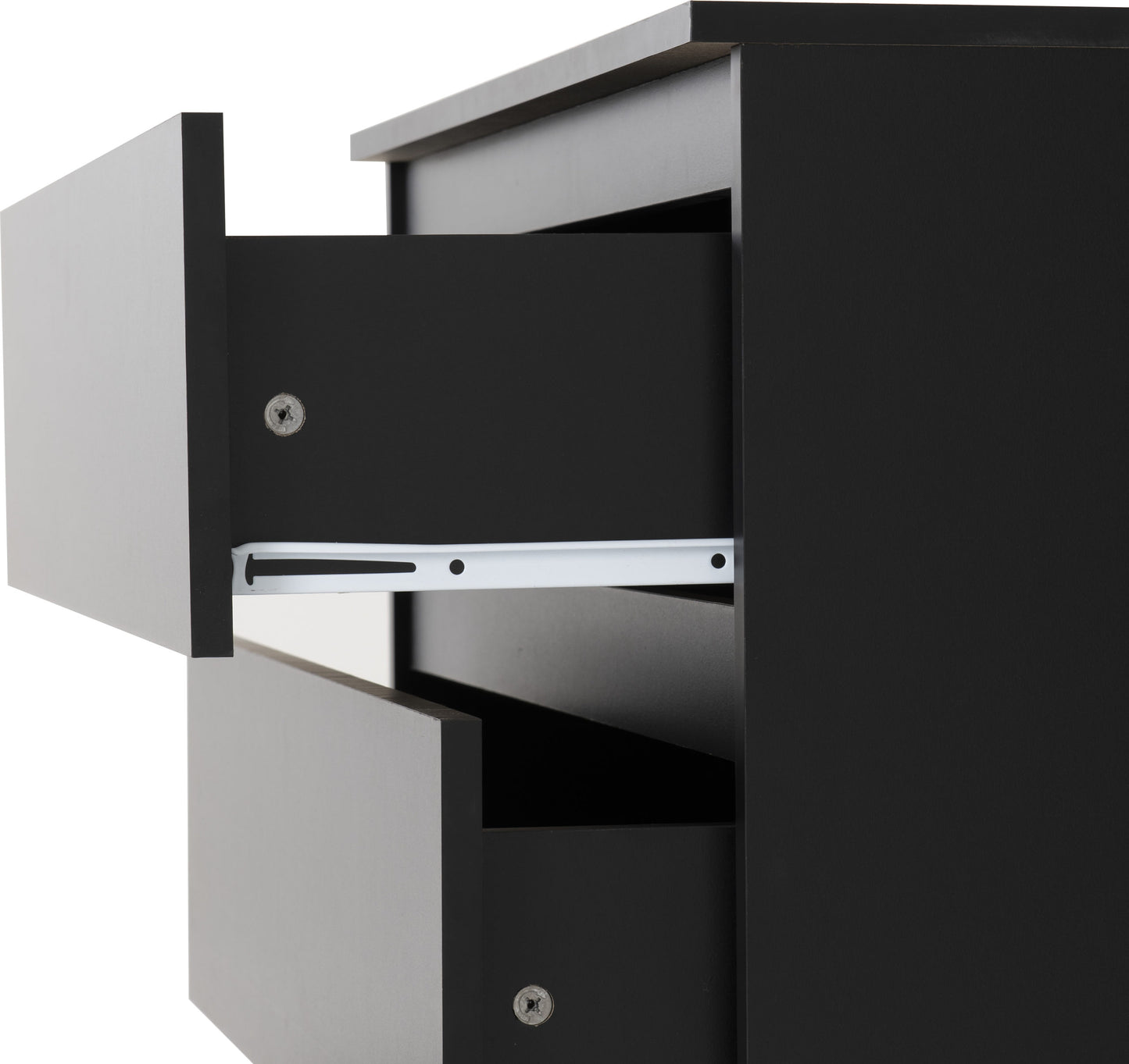 Malvern 3 Drawer Chest - Black