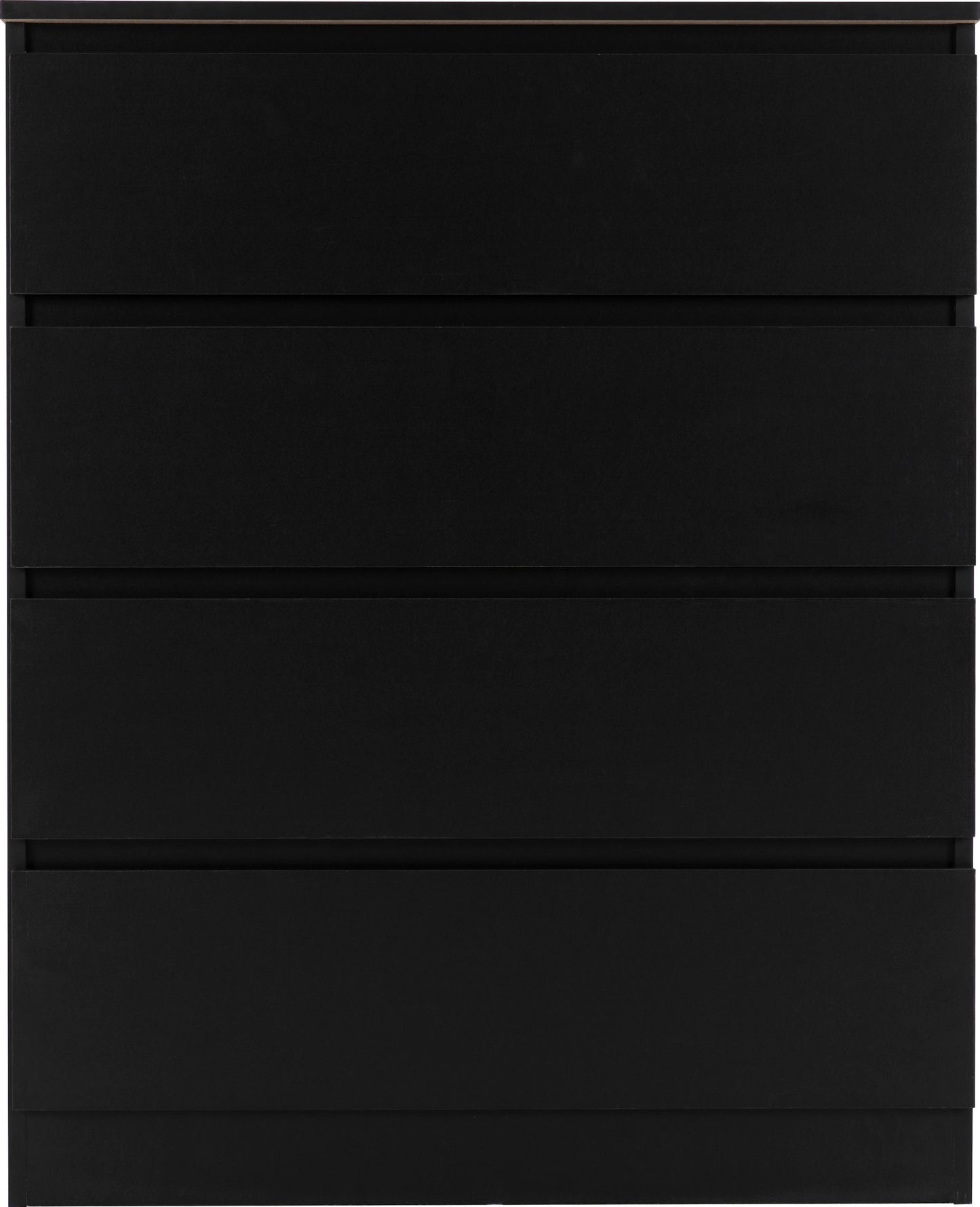 Malvern 4 Drawer Chest - Black