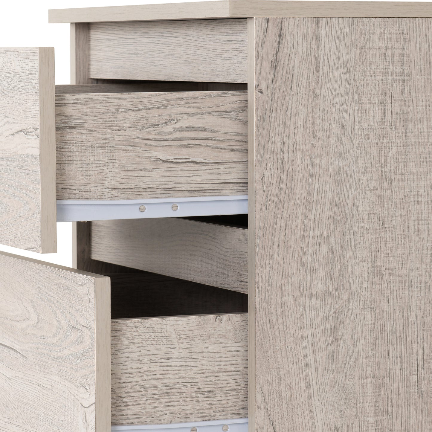 Malvern 5 Drawer Narrow Chest - Urban Snow