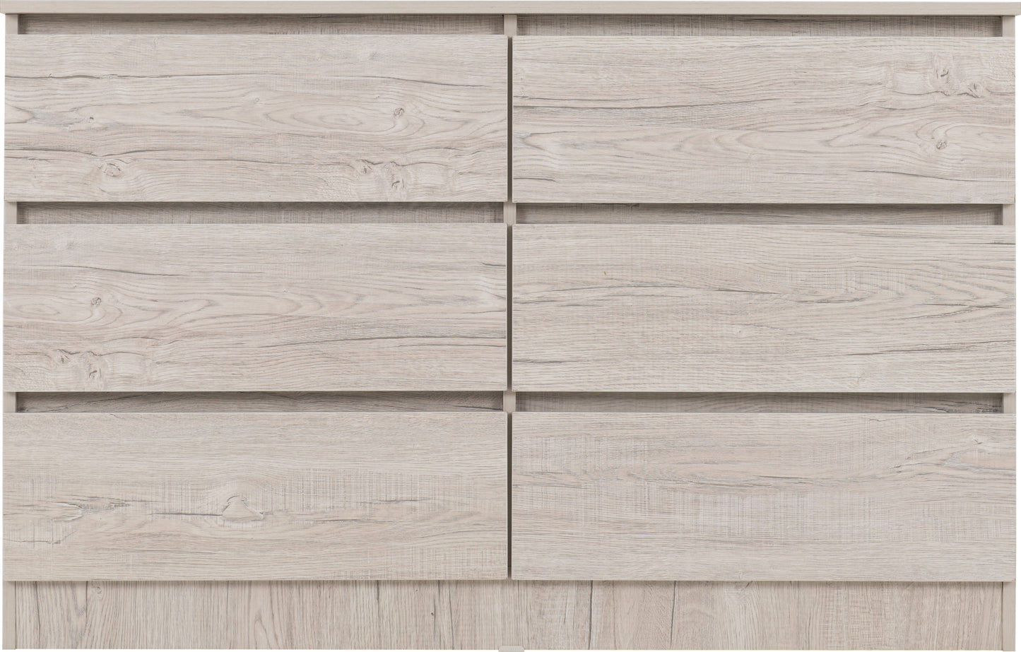 Malvern 6 Drawer Chest - Urban Snow