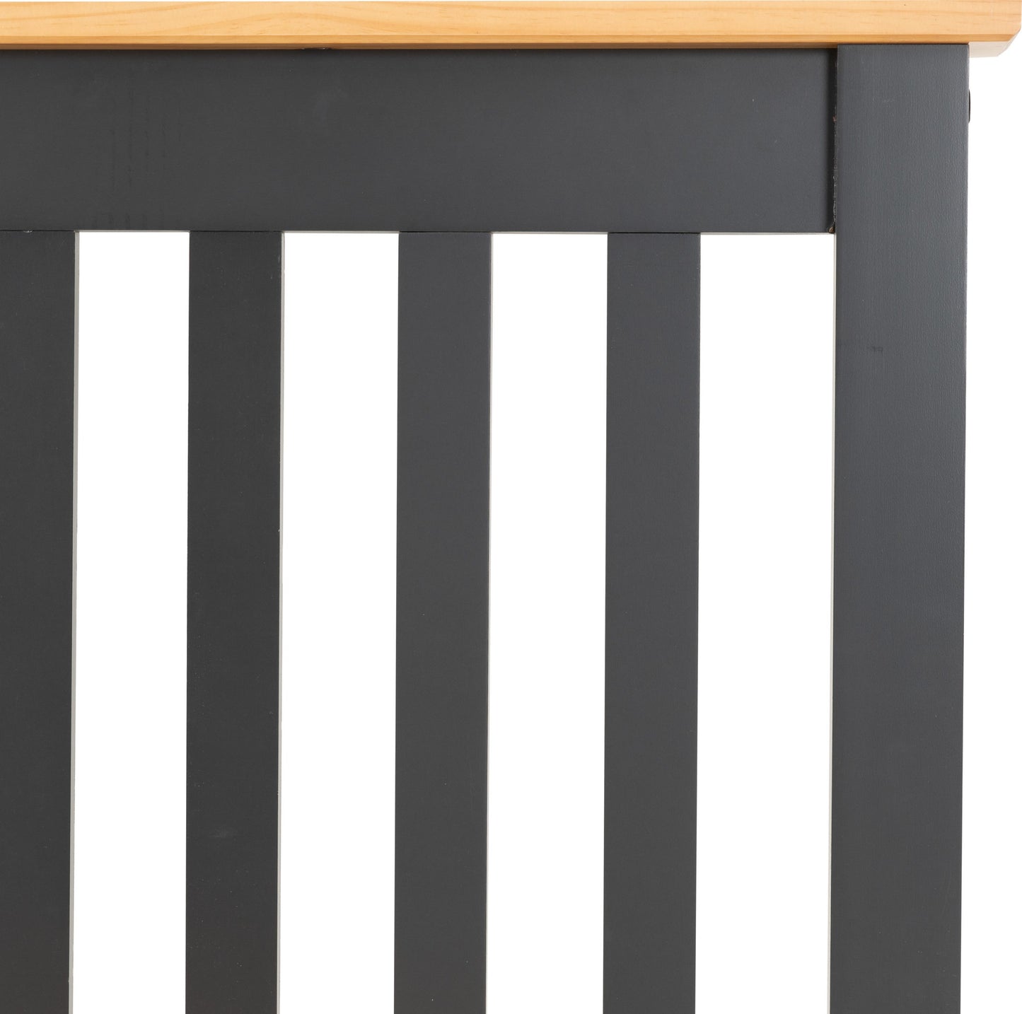 Monaco 3' High End Bed - Dark Grey/Oak Effect