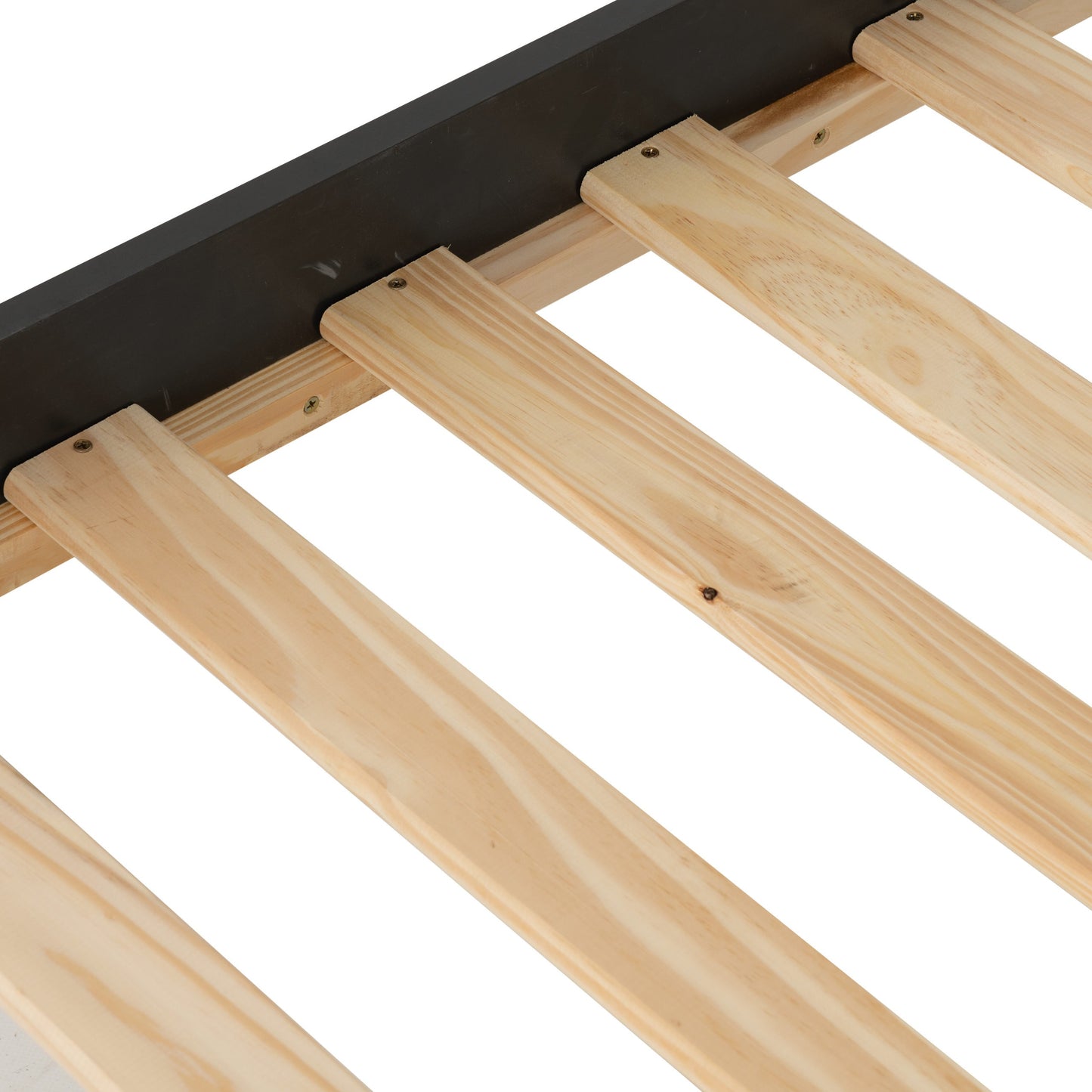 Monaco 3' Low End Bed - Dark Grey/Oak Effect