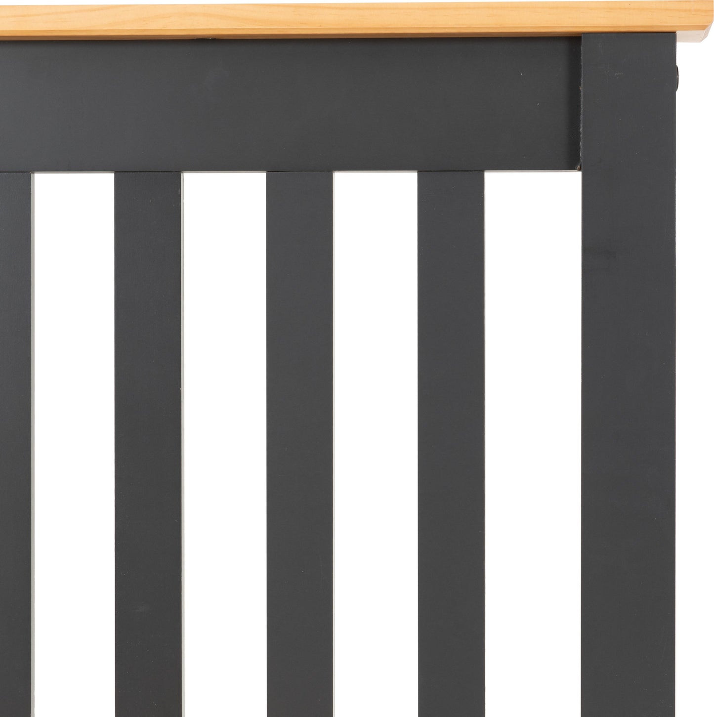 Monaco 3' Low End Bed - Dark Grey/Oak Effect