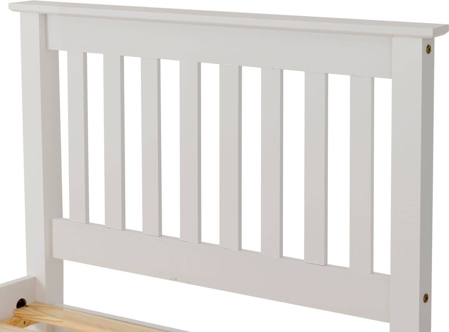 Monaco 3' Low End Bed - White