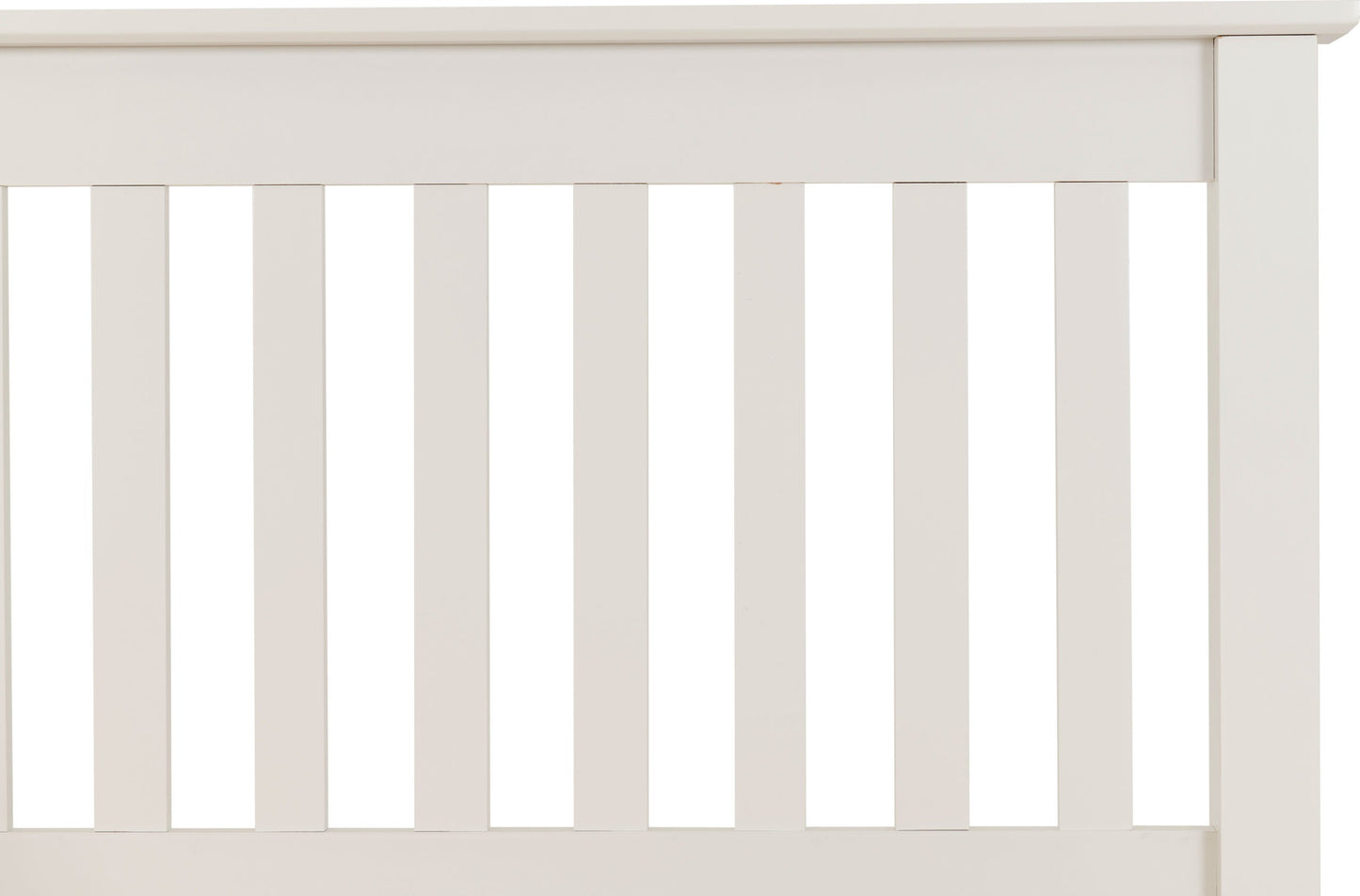 Monaco 4' High End Bed - White