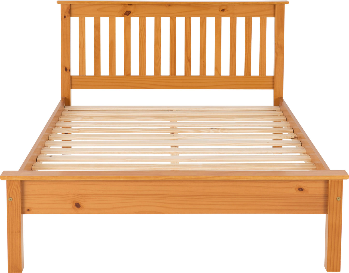Monaco 4'6" Low End Bed - Antique Pine