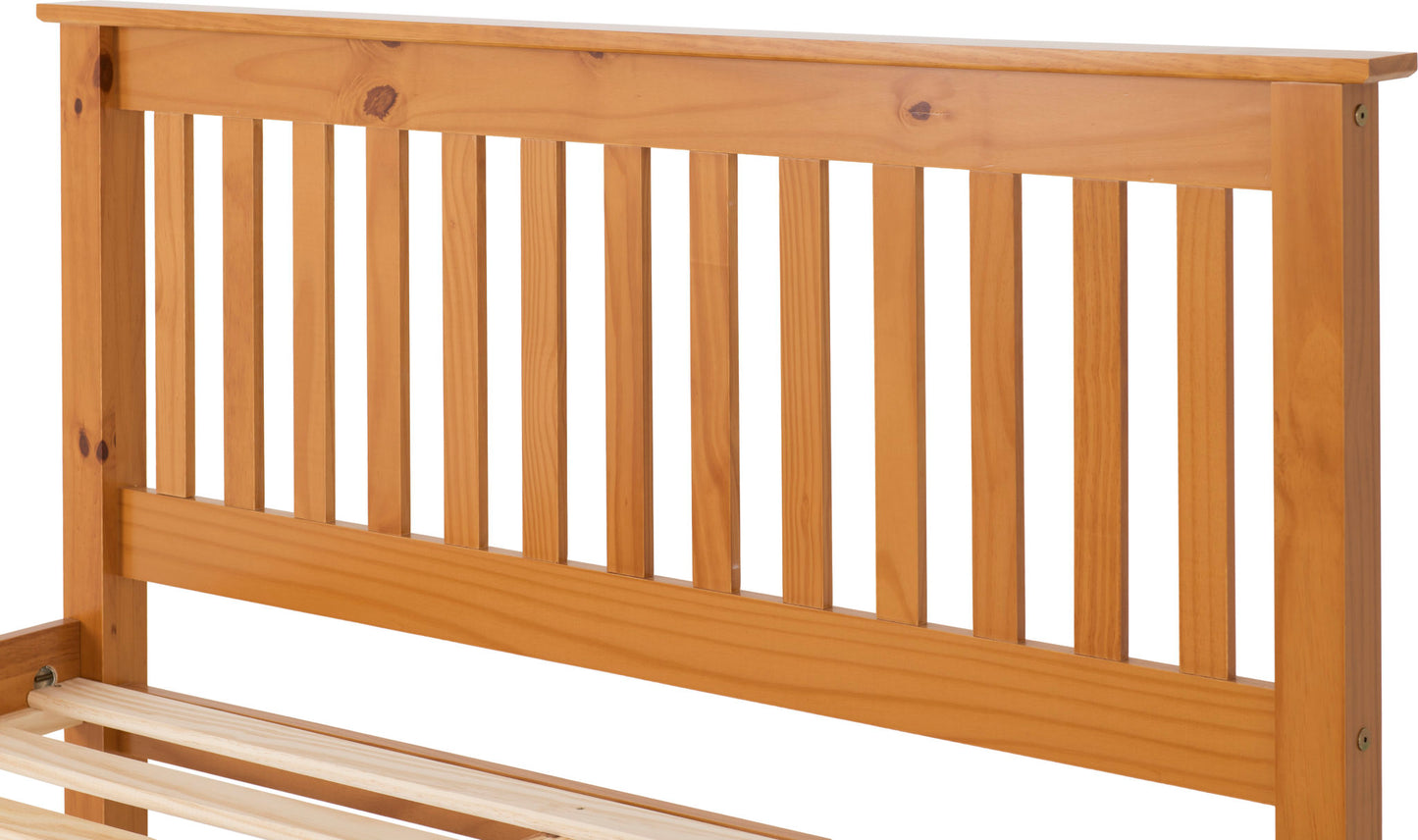 Monaco 4'6" Low End Bed - Antique Pine