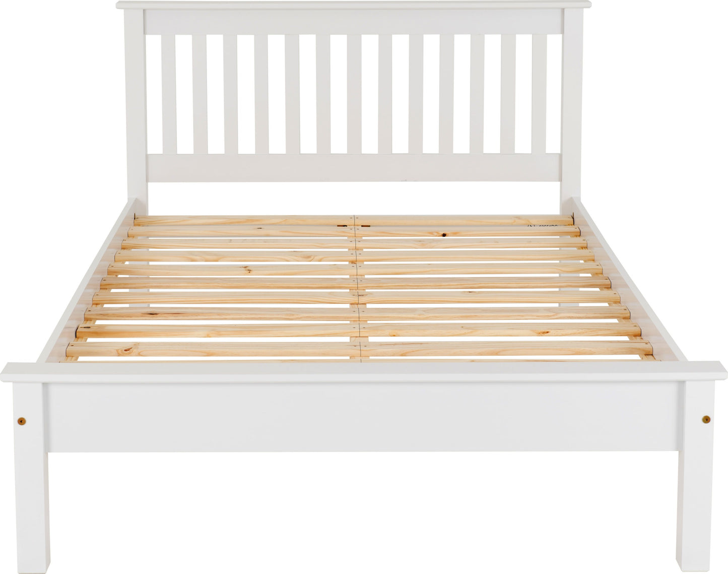 Monaco 4' Low End Bed - White