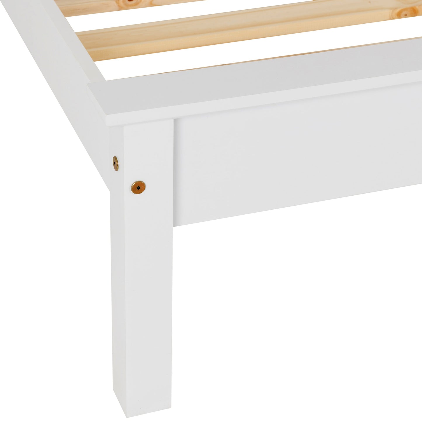 Monaco 4'6" Low End Bed - White