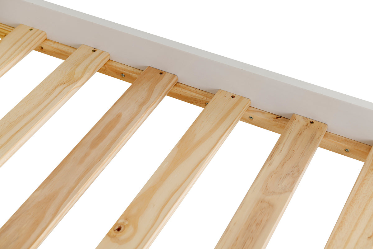 Monaco 5' Low End Bed - White