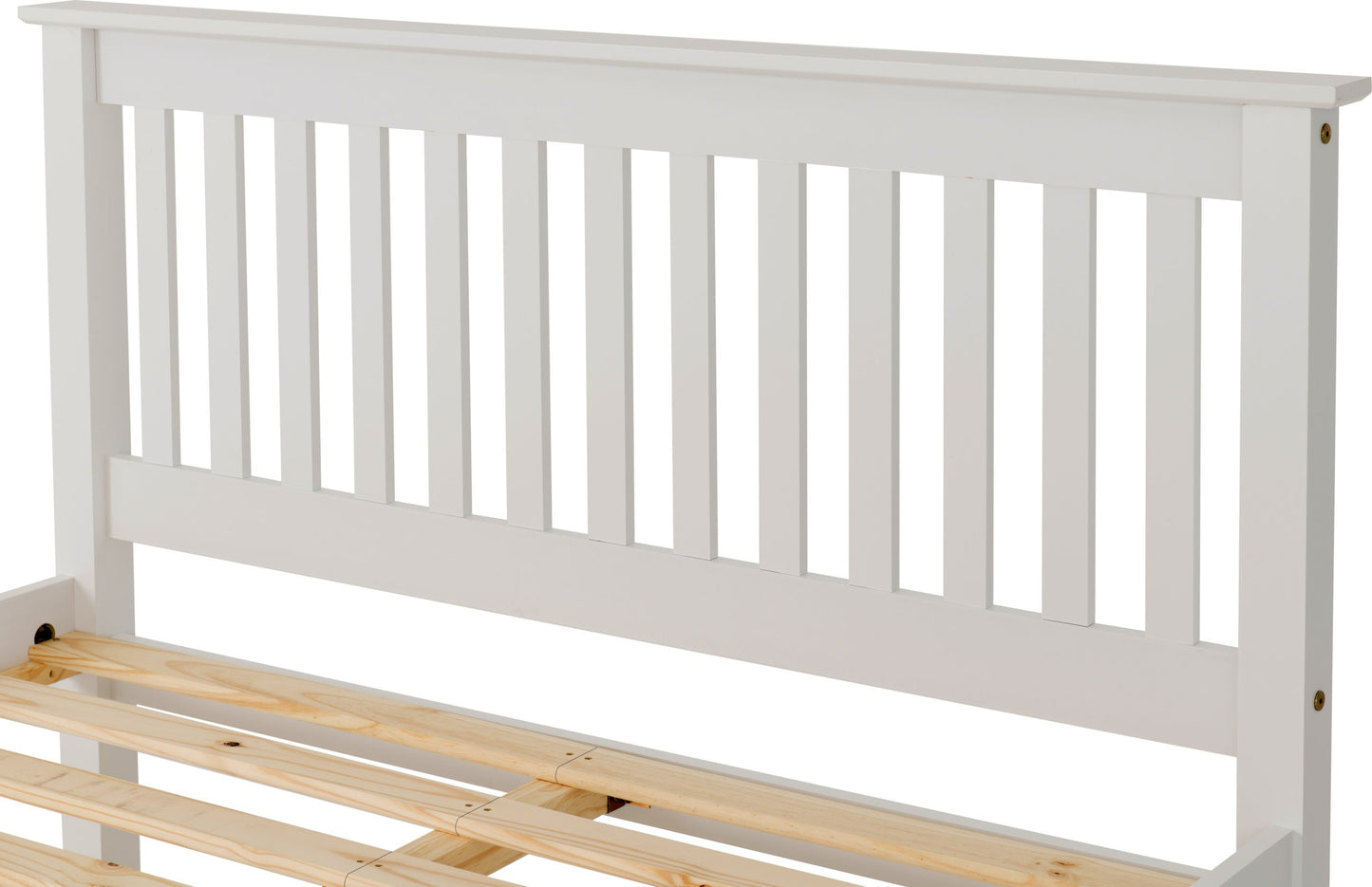 Monaco 4'6" Low End Bed - White