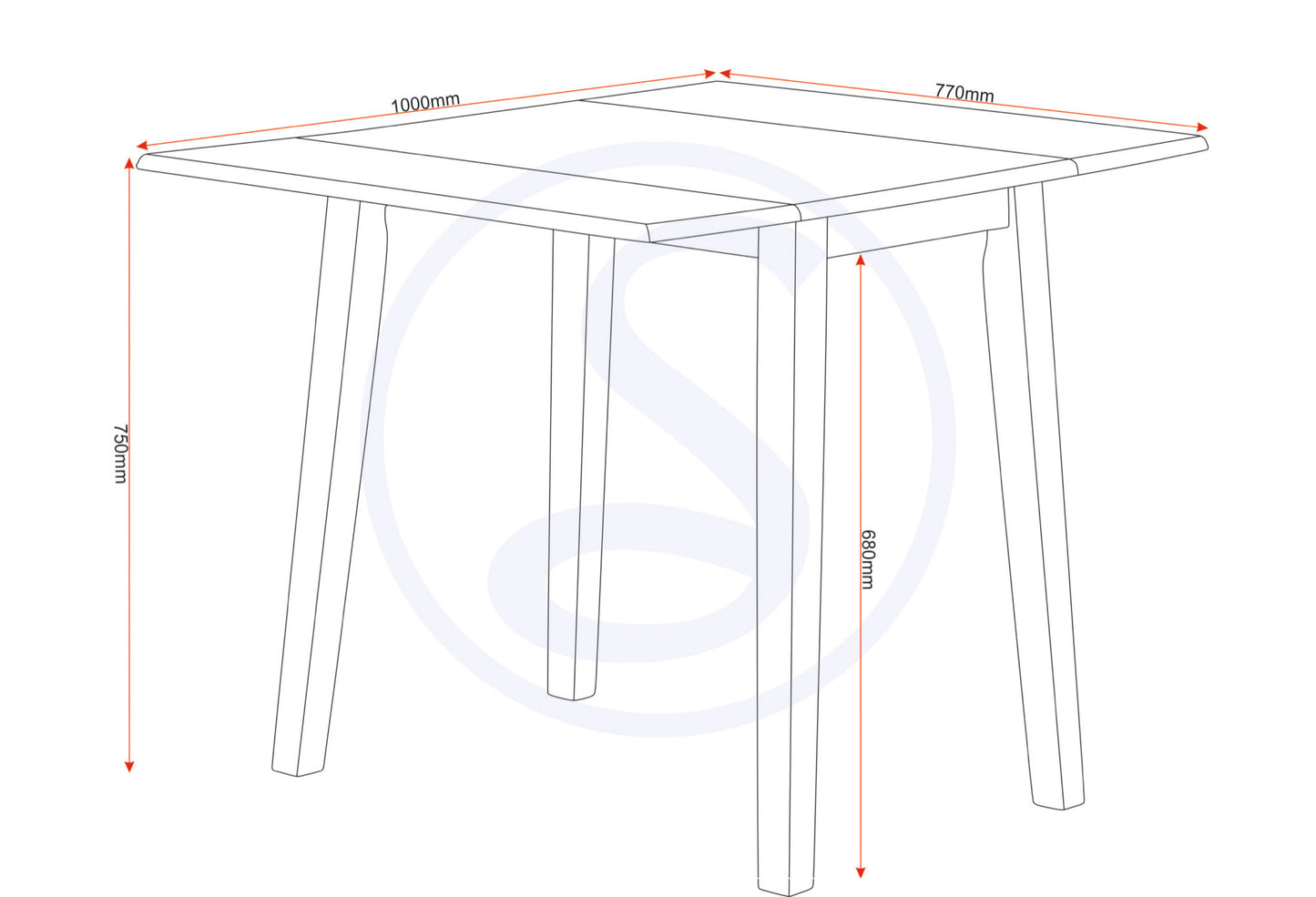 Mason Double Drop Leaf Dining Set (X2 Chairs) - Oak Varnish/Brown Pu