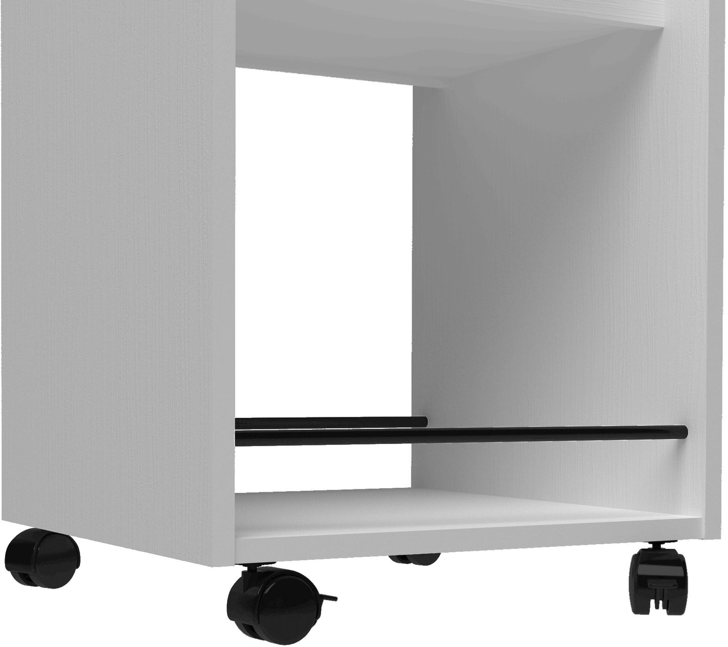 Naples Serving Cart/Side Table - White