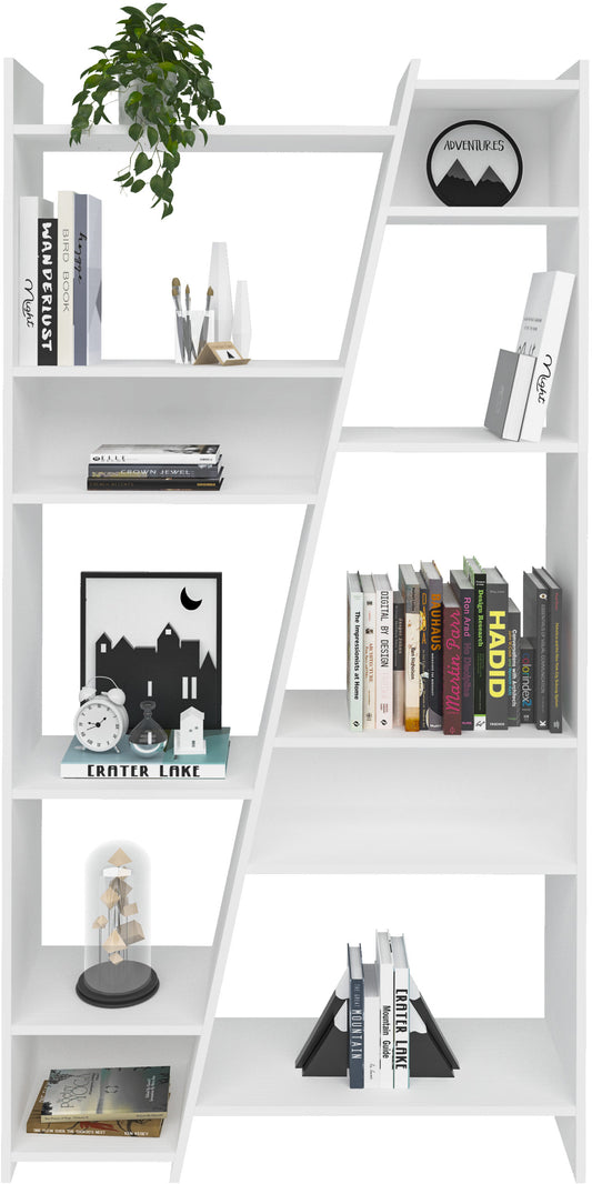 Naples Tall Bookcase - White