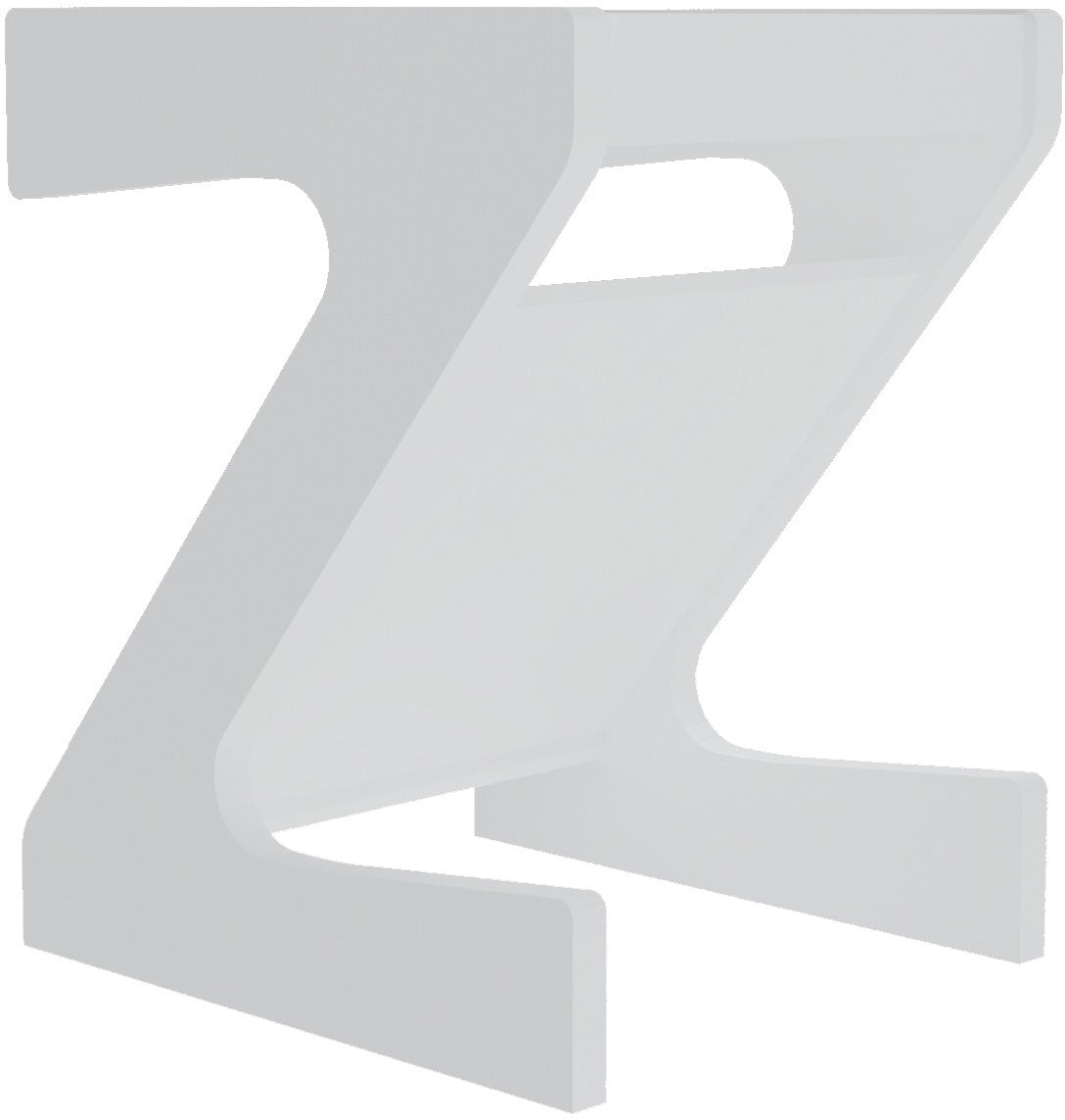 Naples Z Side Table - White