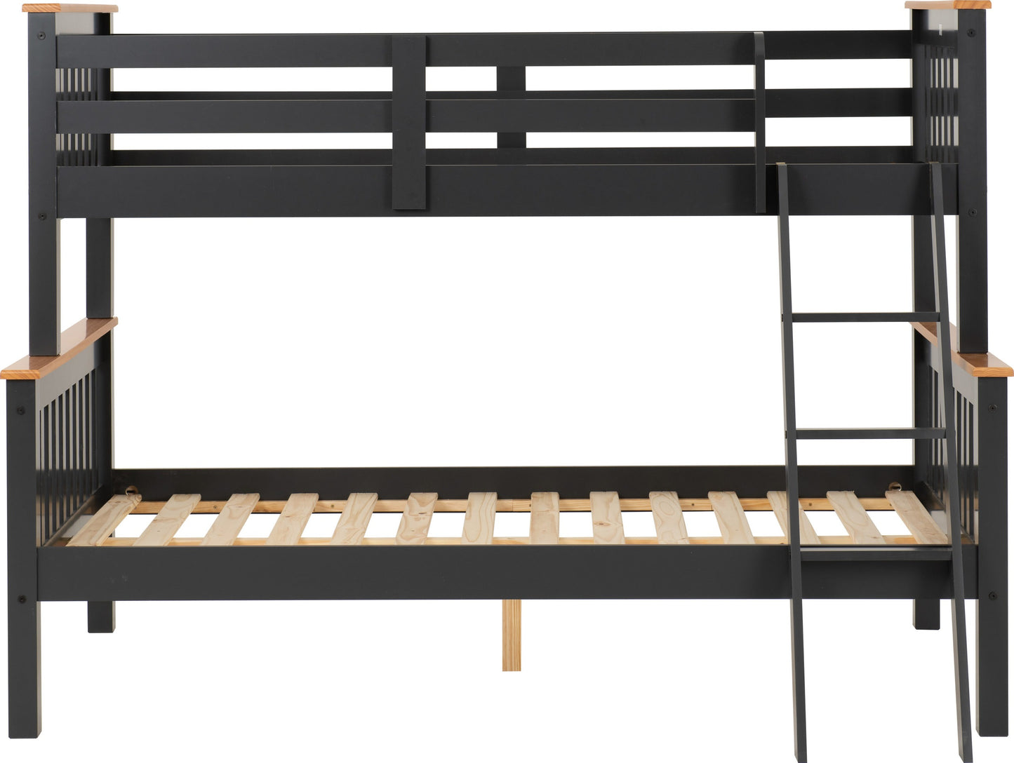 Neptune Triple Sleeper - Dark Grey/Oak Effect