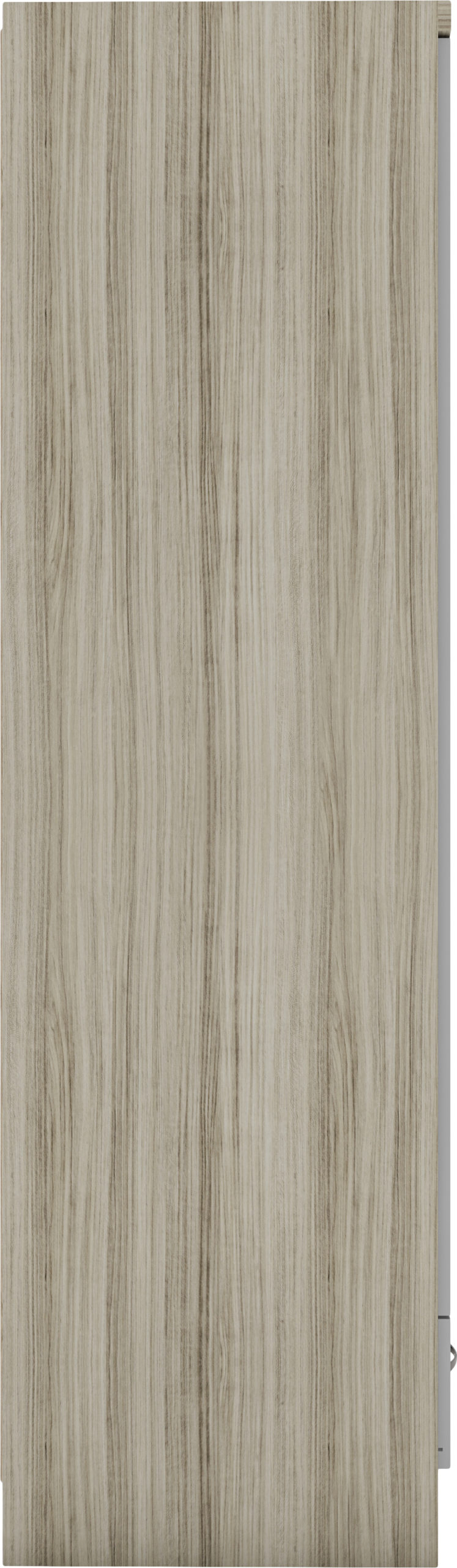 Nevada 1 Door 1 Drawer Wardrobe - Grey Gloss/Light Oak Effect Veneer
