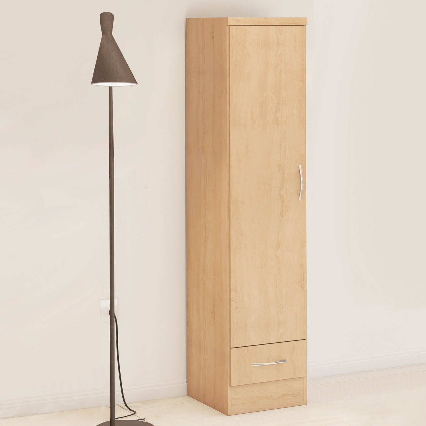 Nevada 1 Door 1 Drawer Wardrobe - Sonoma Oak Effect