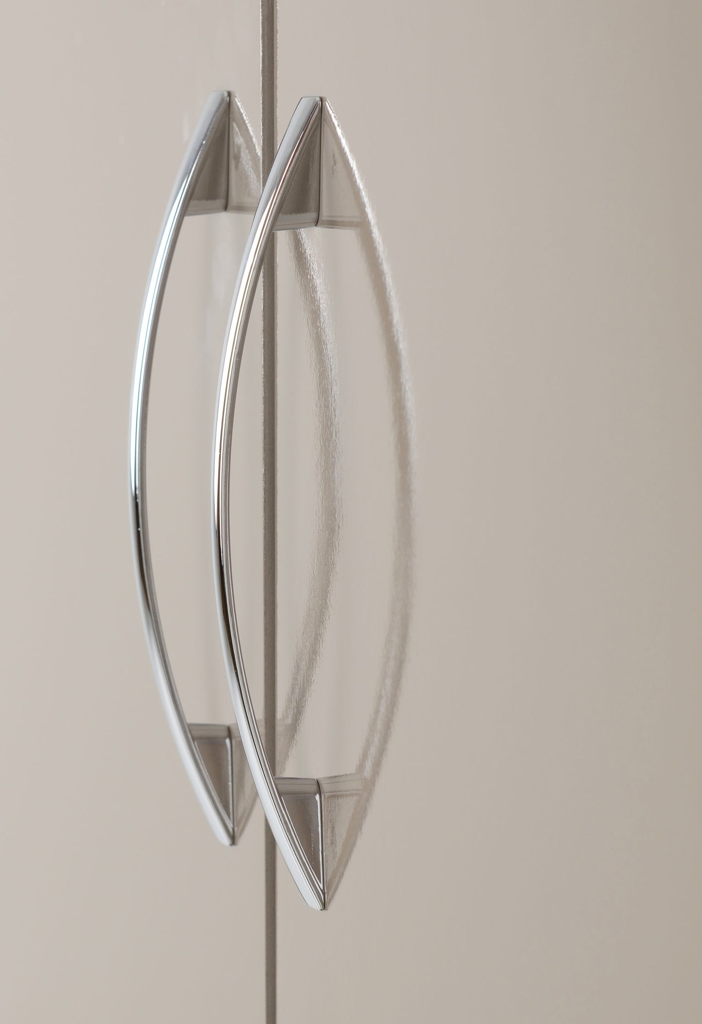 Nevada 2 Door 1 Drawer Wardrobe - Oyster Gloss/Light Oak Effect Veneer