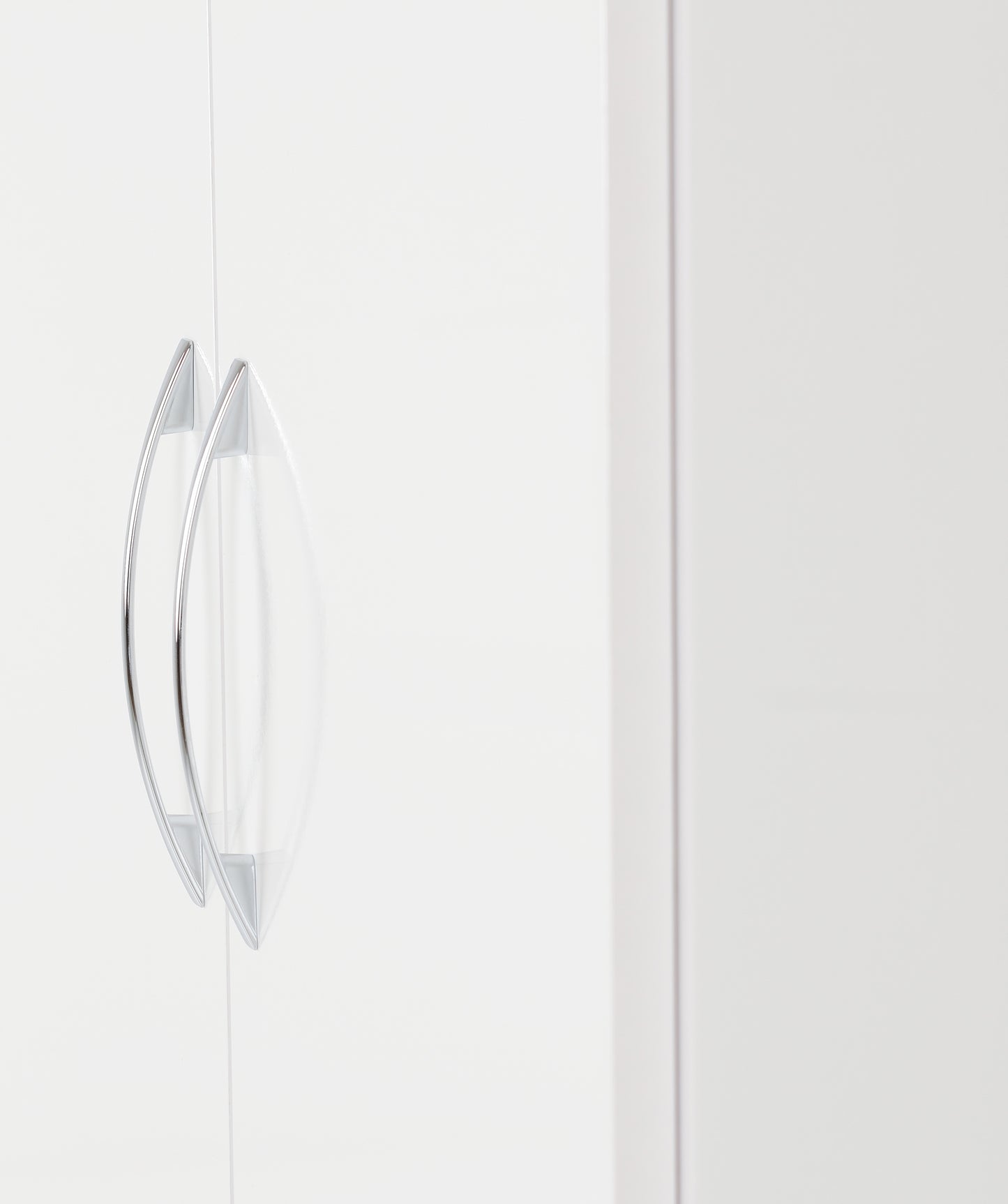 Nevada 2 Door 1 Drawer Wardrobe - White Gloss