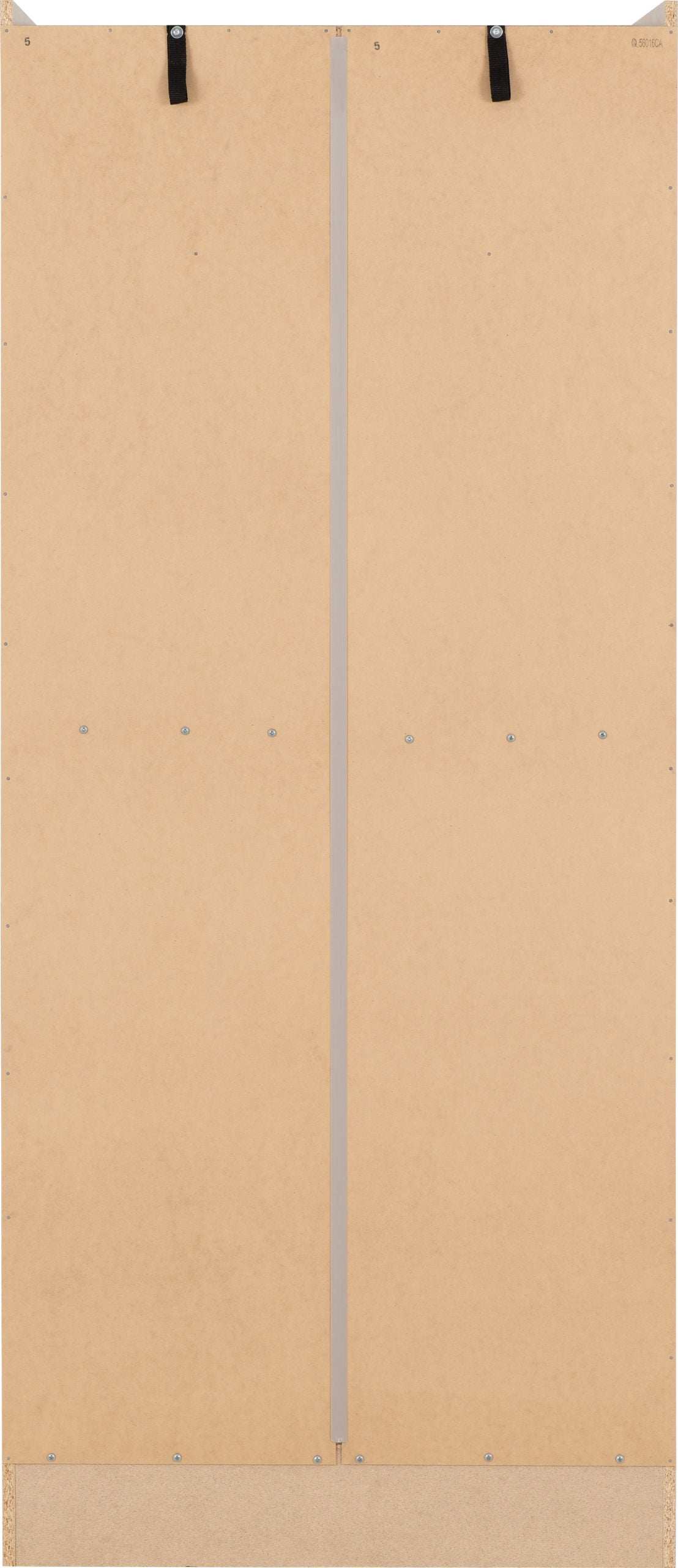 Nevada 2 Door All Hanging Wardrobe - White Gloss