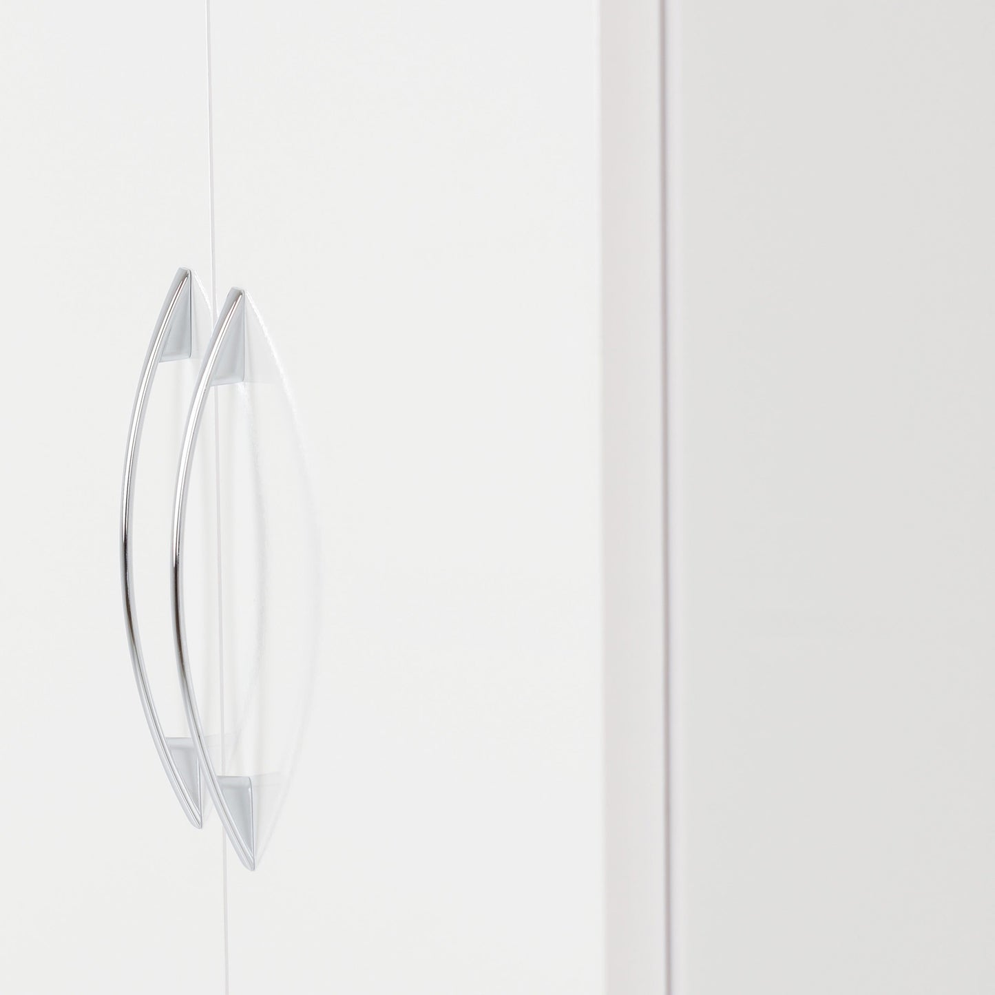 Nevada 2 Door All Hanging Wardrobe - White Gloss