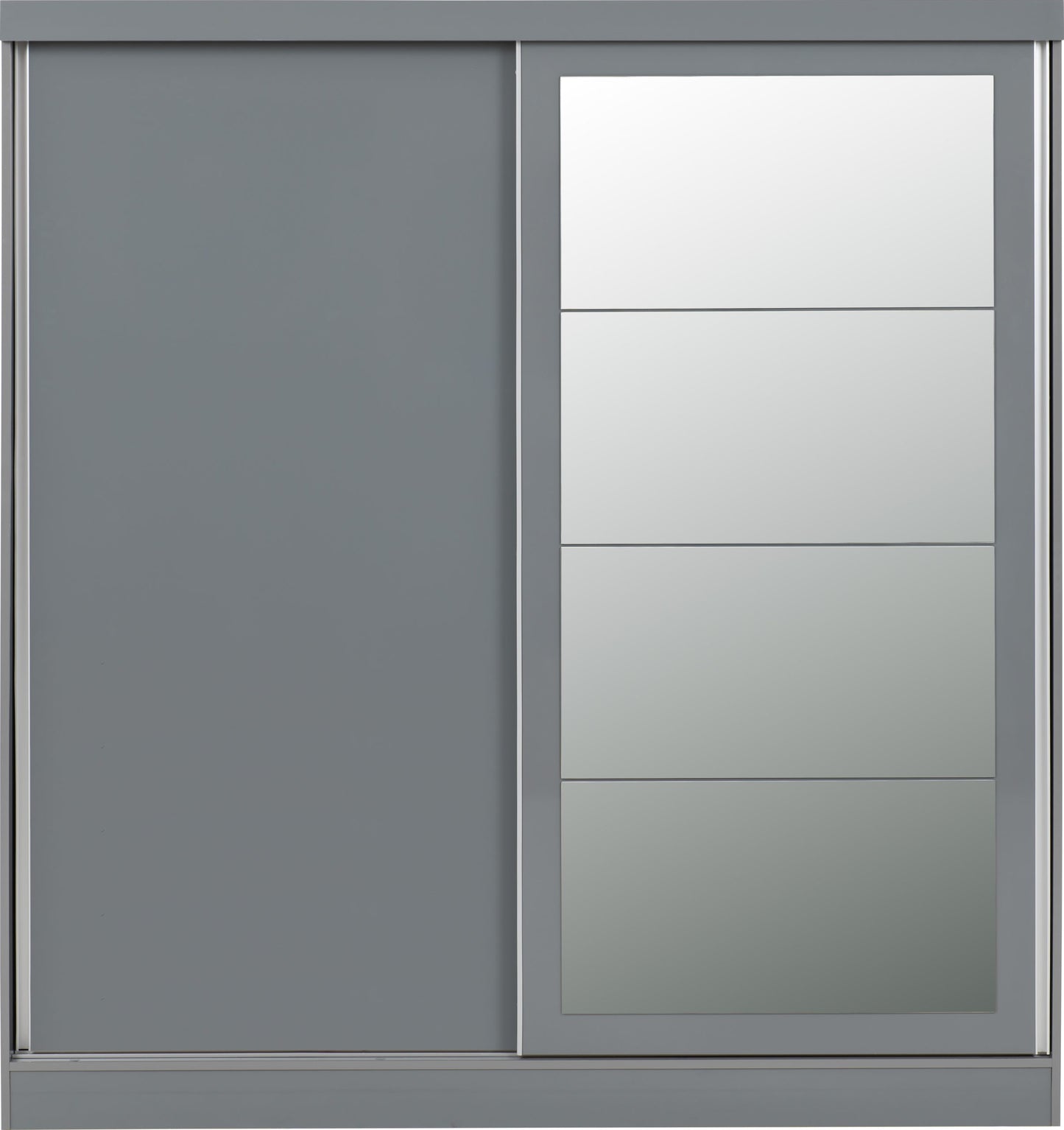 Nevada 2 Door Slider Wardrobe - Grey Gloss