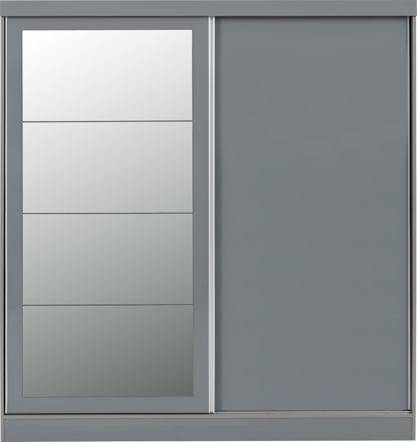 Nevada 2 Door Slider Wardrobe - Grey Gloss